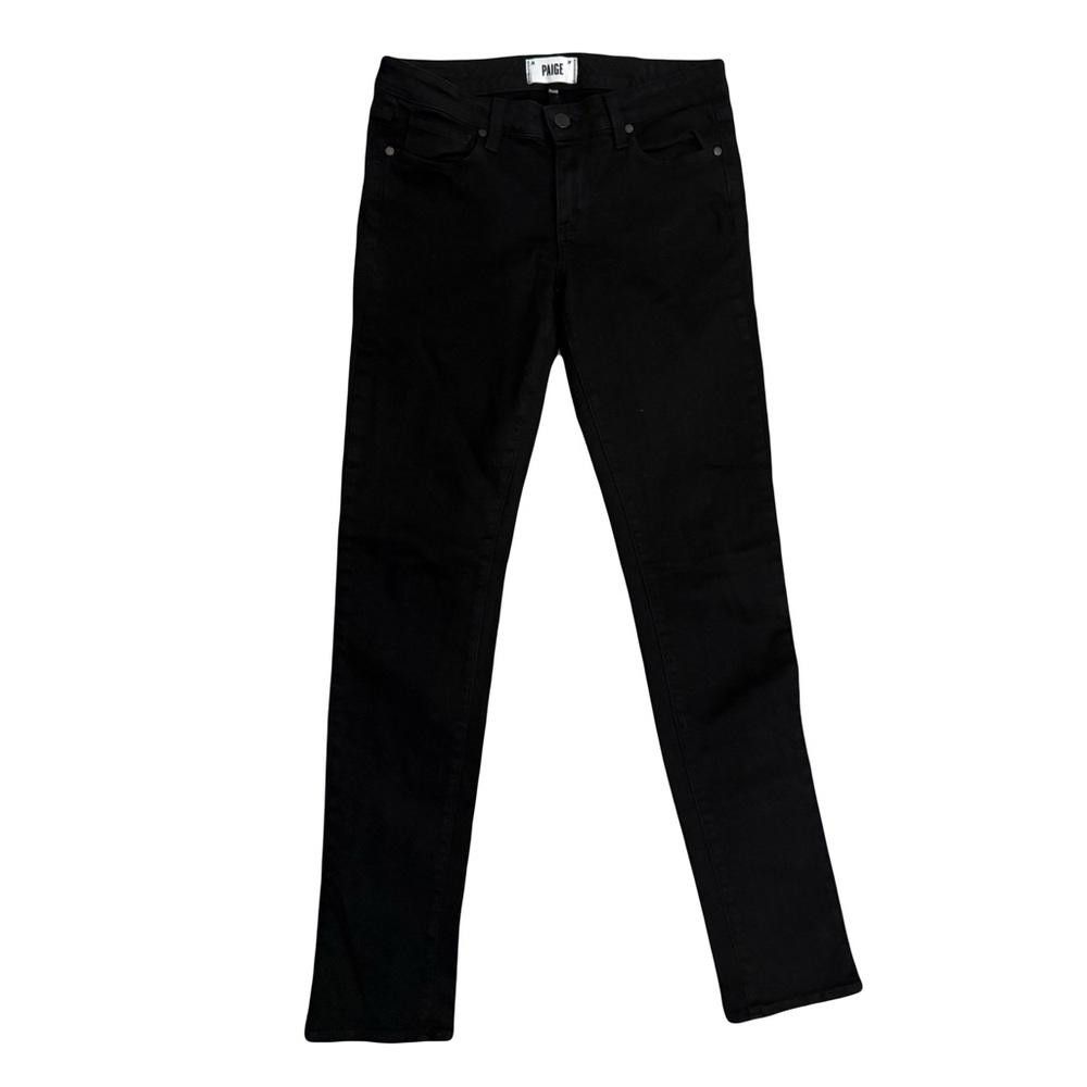Paige PAIGE Skyline Skinny Jet Black Jeans Size 28 Size 28" / US 6 / IT 42 - 3 Thumbnail