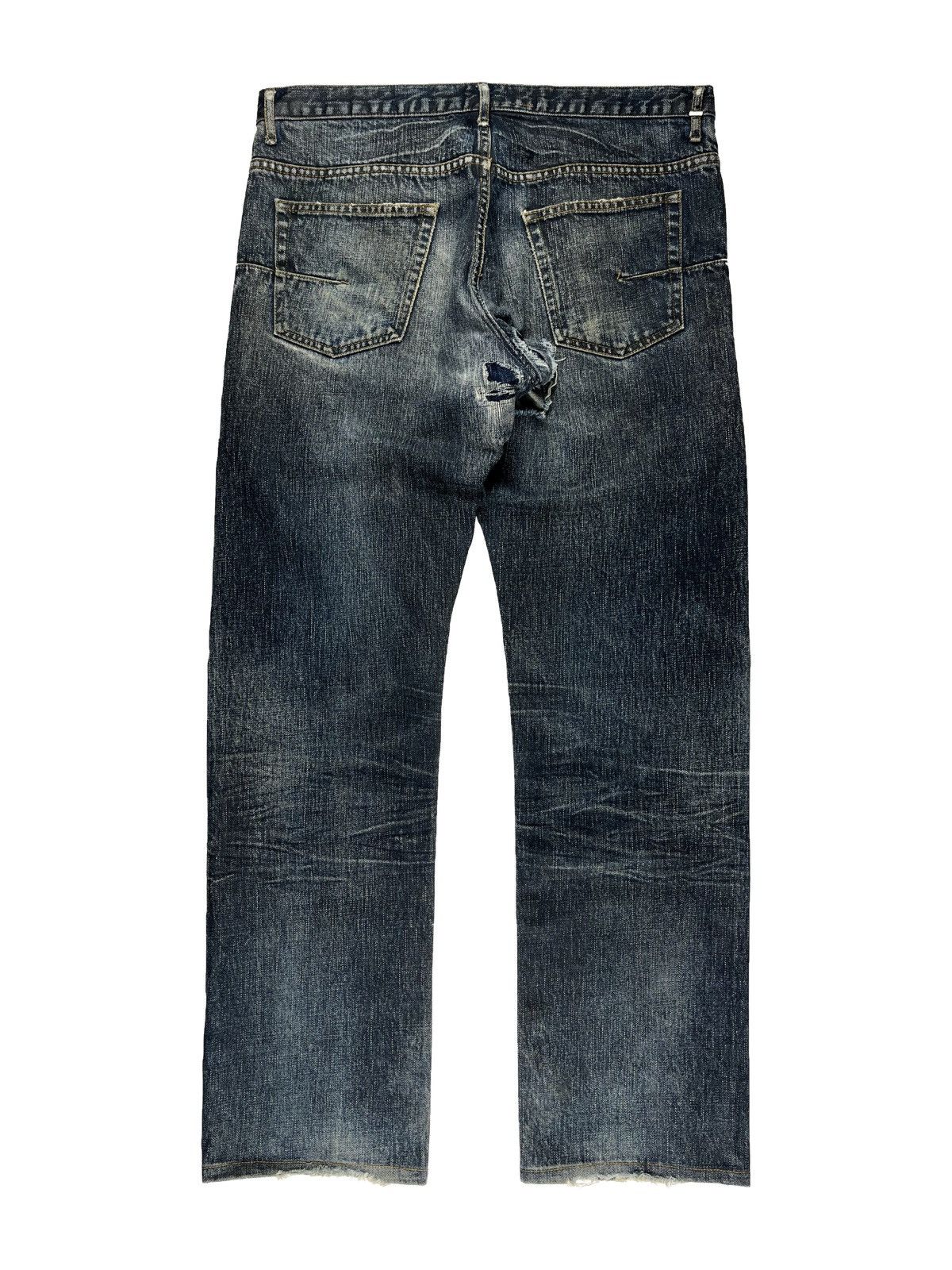 Dior × Hedi Slimane SS03 Dior Homme Waxed Claw Mark Denim