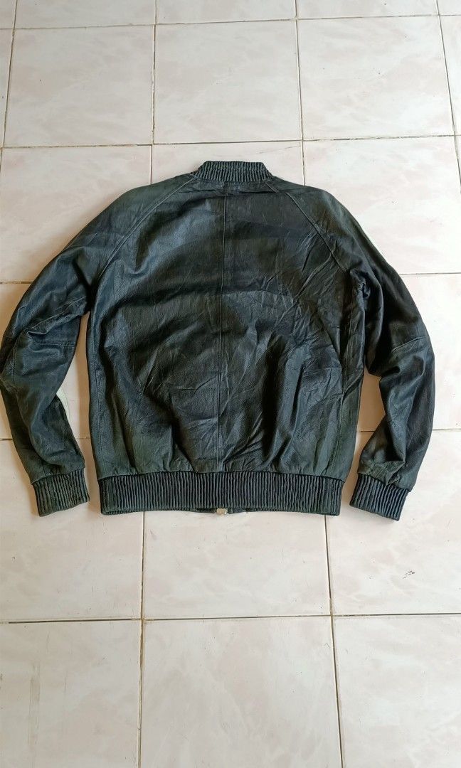 Genuine Leather Vintage Avirex Leather Track Jacket — Japan Market Exclusive Size US M / EU 48-50 / 2 - 5 Thumbnail