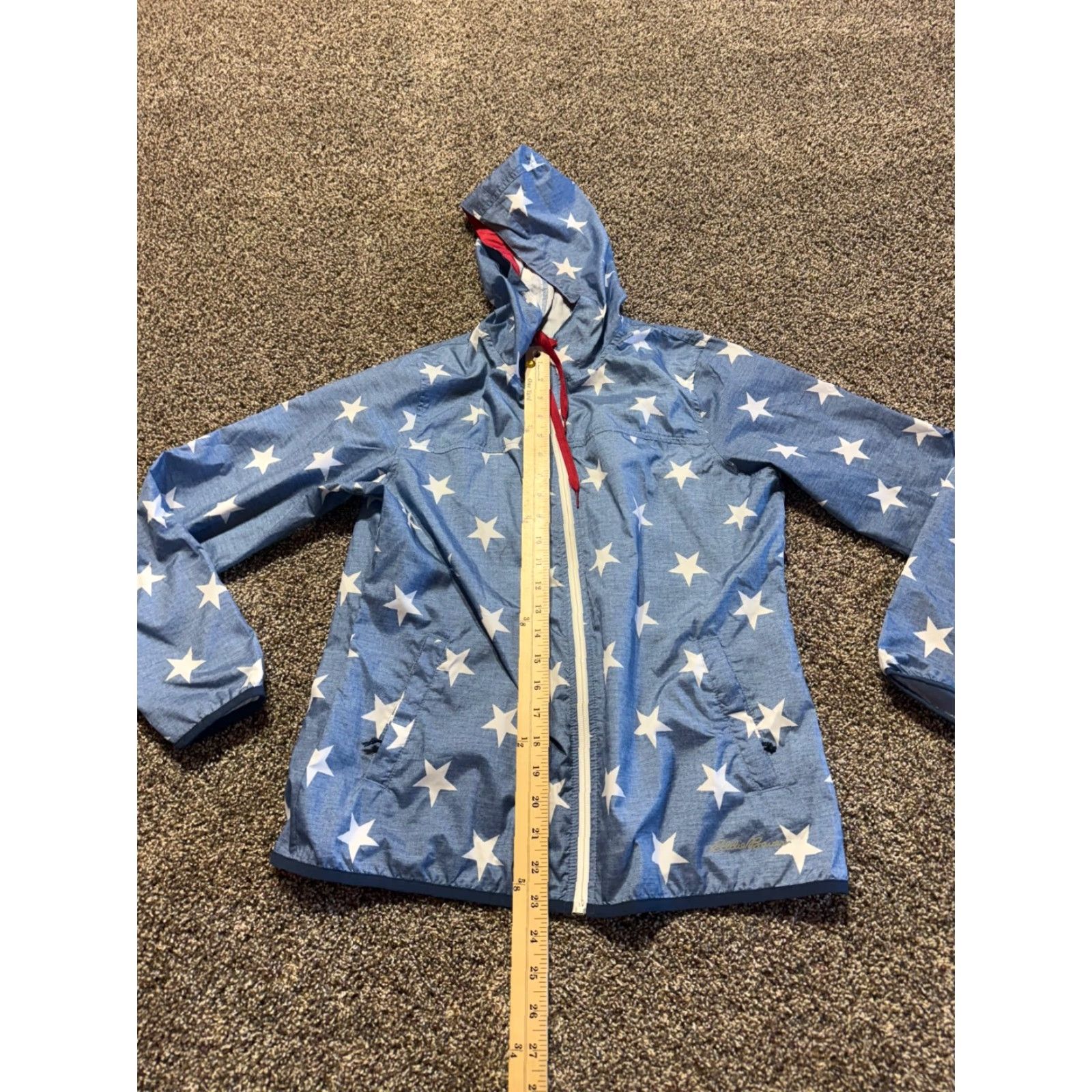 Eddie Bauer Eddie Bauer Womens Jacket Small Lightweight Windbreaker Stars Geometric Blue Polyester Zip Casual Regular Sleeve Windbreaker Mens Womens Girls? Size S / US 4 / IT 40 - 4 Thumbnail
