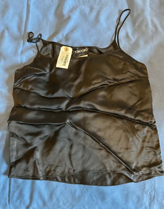 Tom Ford Tom Ford Top Silk Tank Shirt Crop Blouse 2000s EX0135 Size S / US 4 / IT 40 - 1 Thumbnail