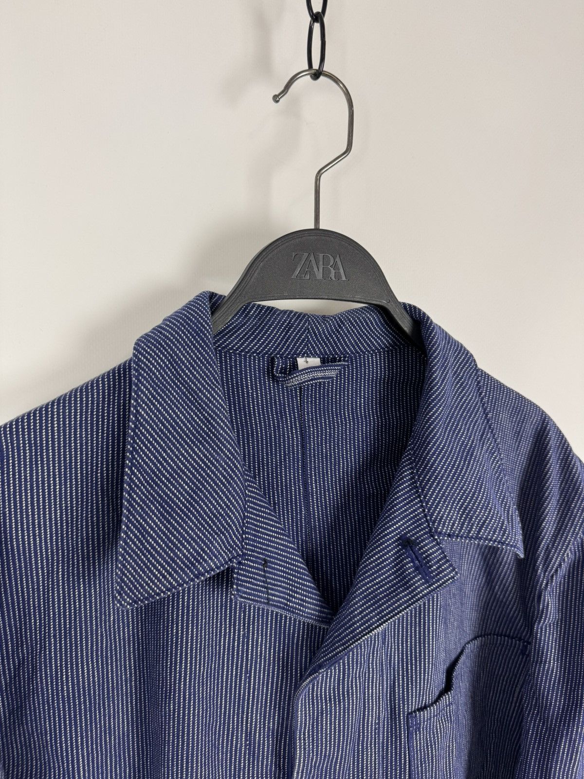 Vintage 1980’s Vintage Lutteurs Sanfor Work Blue Jacket Size US L / EU 52-54 / 3 - 6 Thumbnail