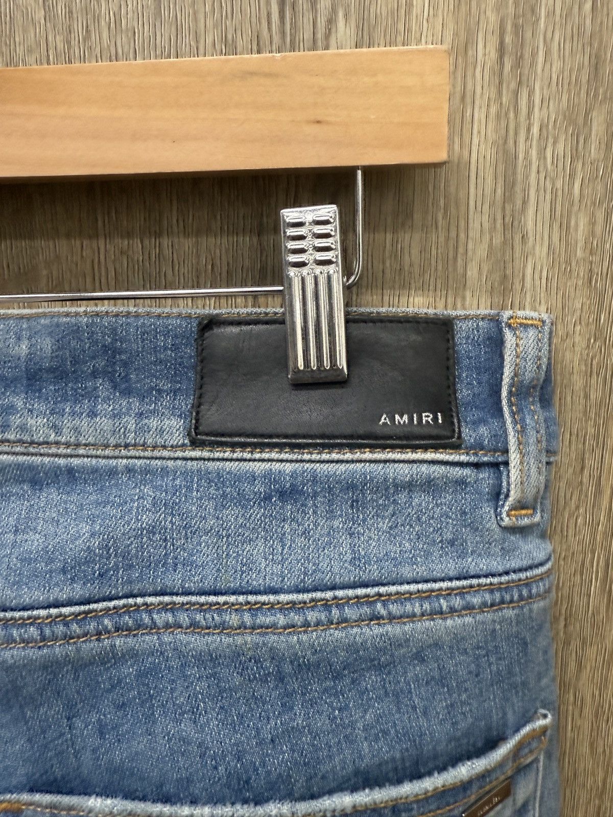 Amiri Amiri MX1 Blue Denim Brown MX1s Size US 34 / EU 50 - 10 Thumbnail