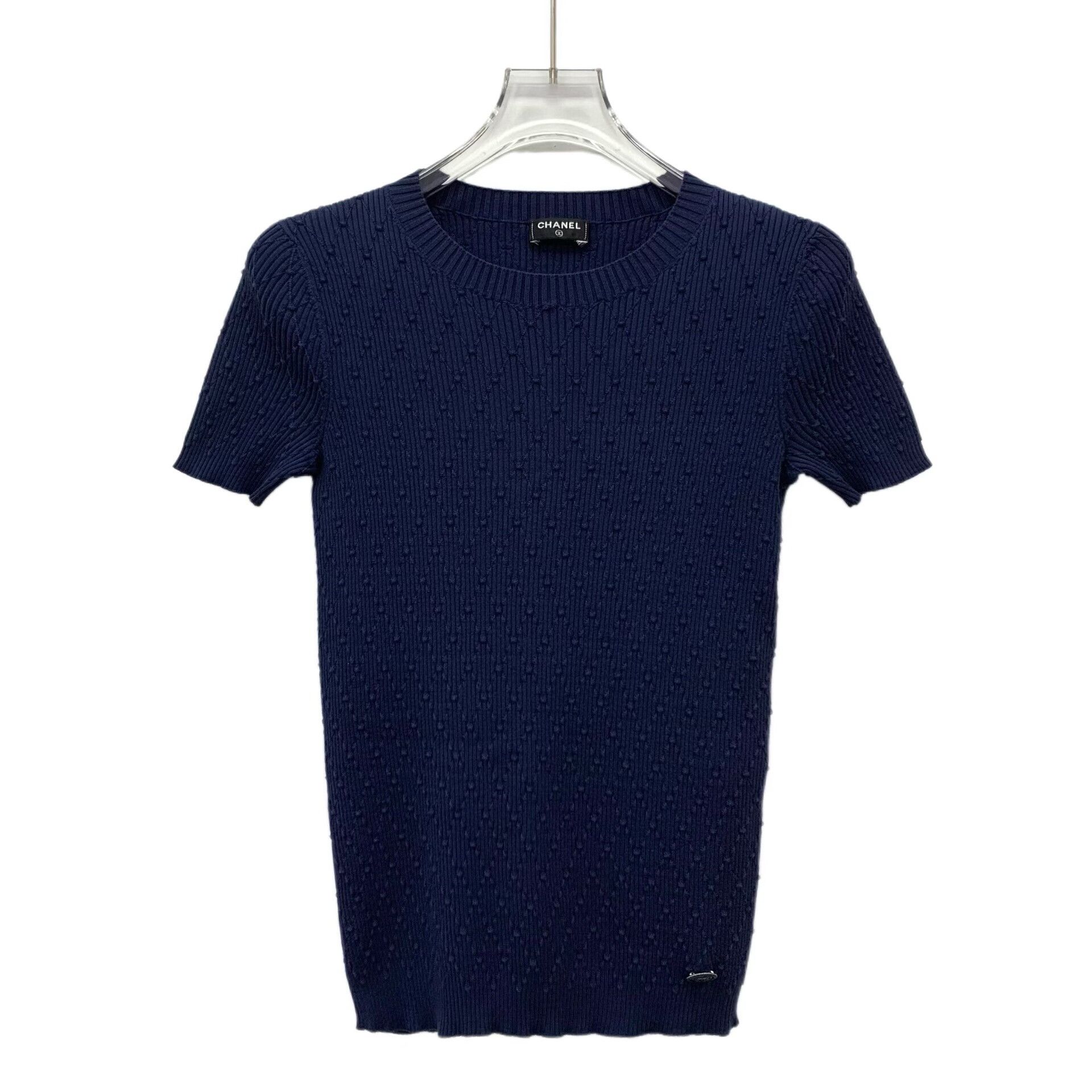 Chanel Chanel Cotton Blue Sweater 2XS Women Size XS / US 0-2 / IT 36-38 - 1 Thumbnail