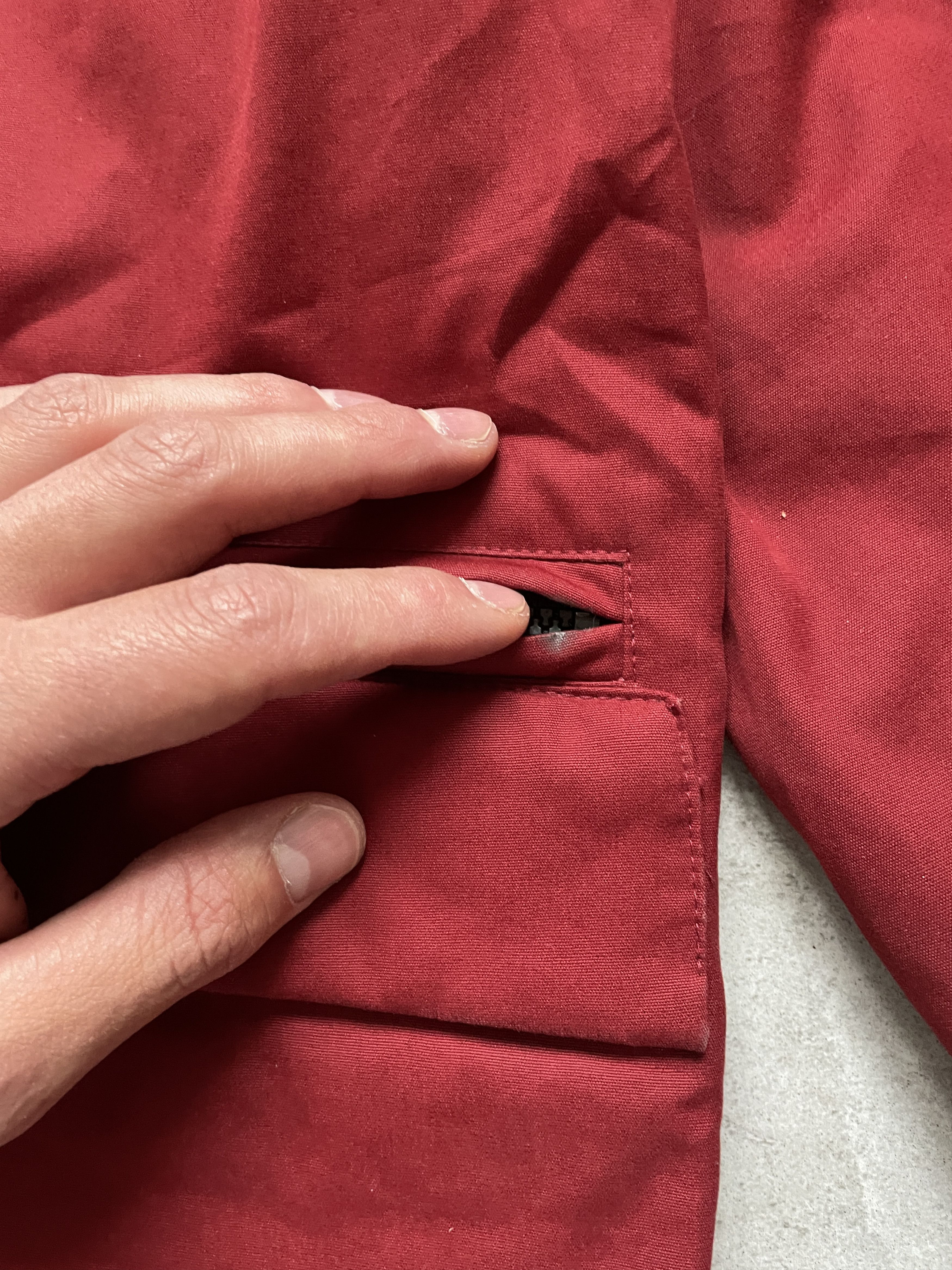 Burberry × Vintage VINTAGE 90S BURBERRYS OLD MONEY BURGUNDY FLEECE COAT JACKET Size US XL / EU 56 / 4 - 4 Thumbnail