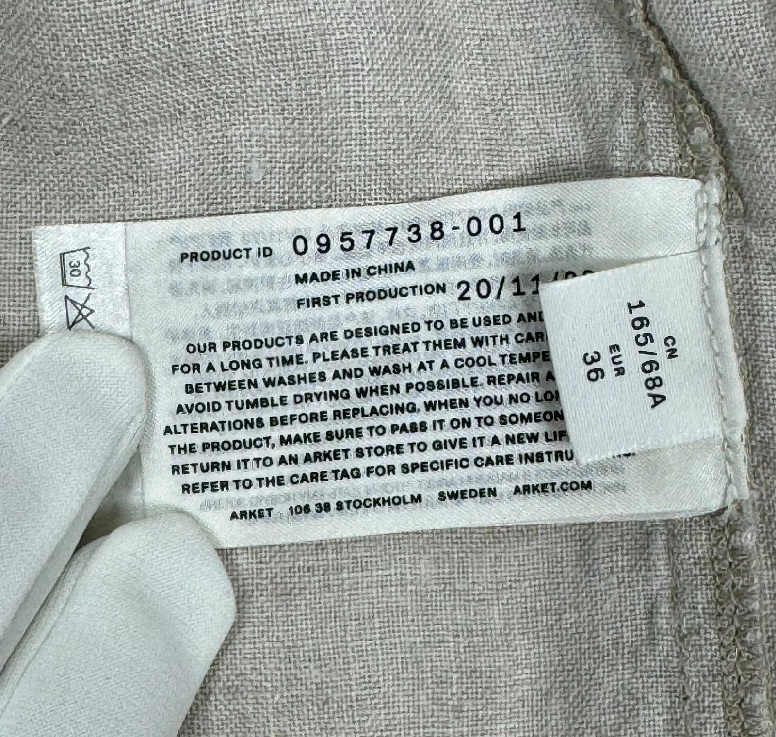 Arket Arket Linen Trousers size 36 Size 26" / US 2 / IT 38 - 9 Thumbnail