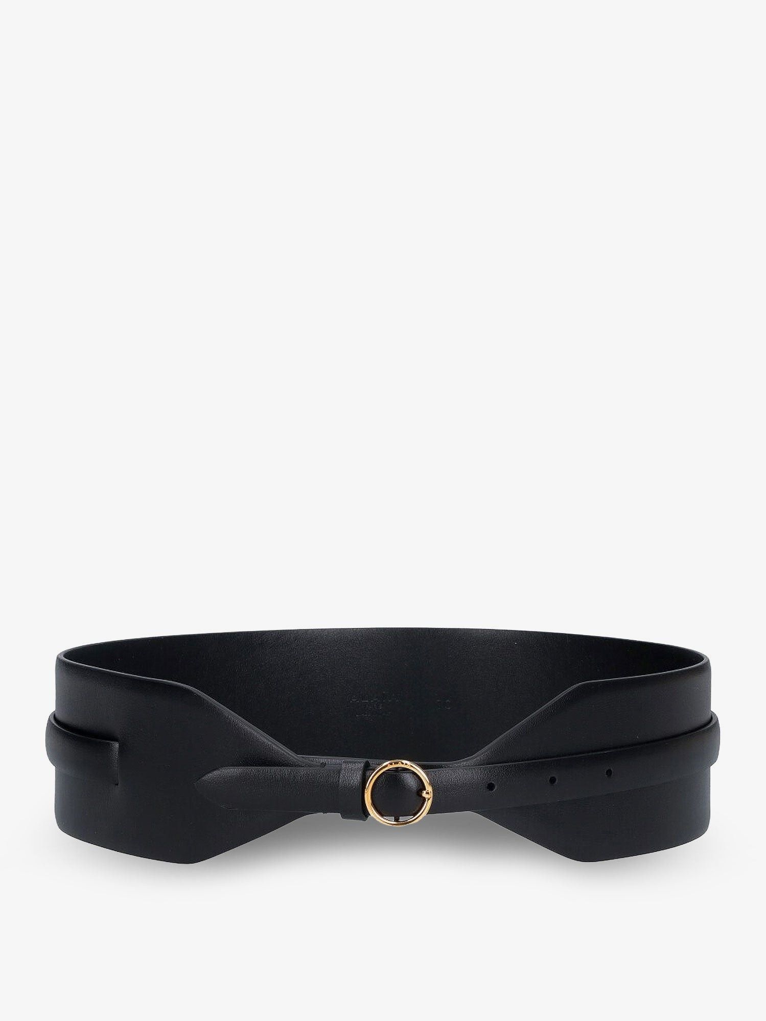 Alaia Maxi Leather Belt With Metal Buckle Size ONE SIZE - 1 Thumbnail