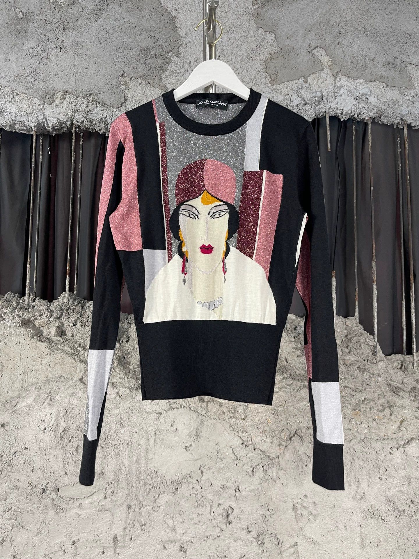 Dolce & Gabbana DOLCE & GABBANA KNIT LONG-SLEEVE TOP WOMEN'S 38 NEW Size XS / US 0-2 / IT 36-38 - 1 Thumbnail