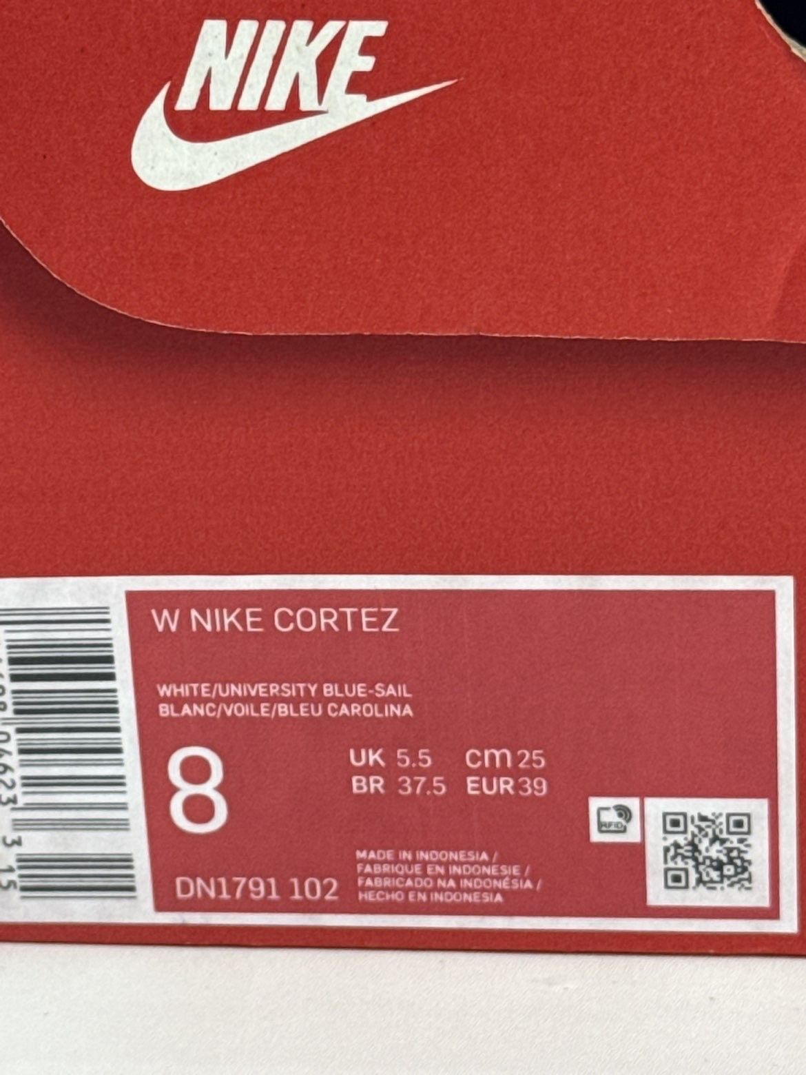 Nike White and blue nike cortez dn1791-102 retro vibe y2k style Size US 8 / IT 38 - 9 Thumbnail