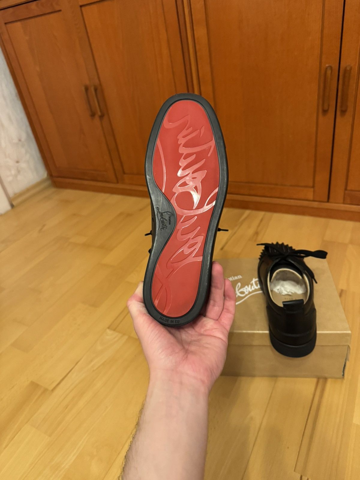 Christian Louboutin Christian Louboutin Louis Junior Spike Leather Size US 8 / EU 41 - 10 Thumbnail