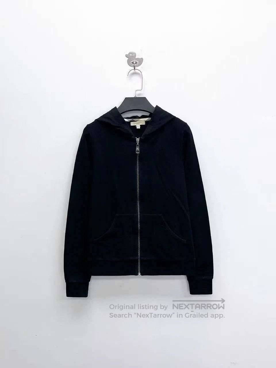 burberry black zip.