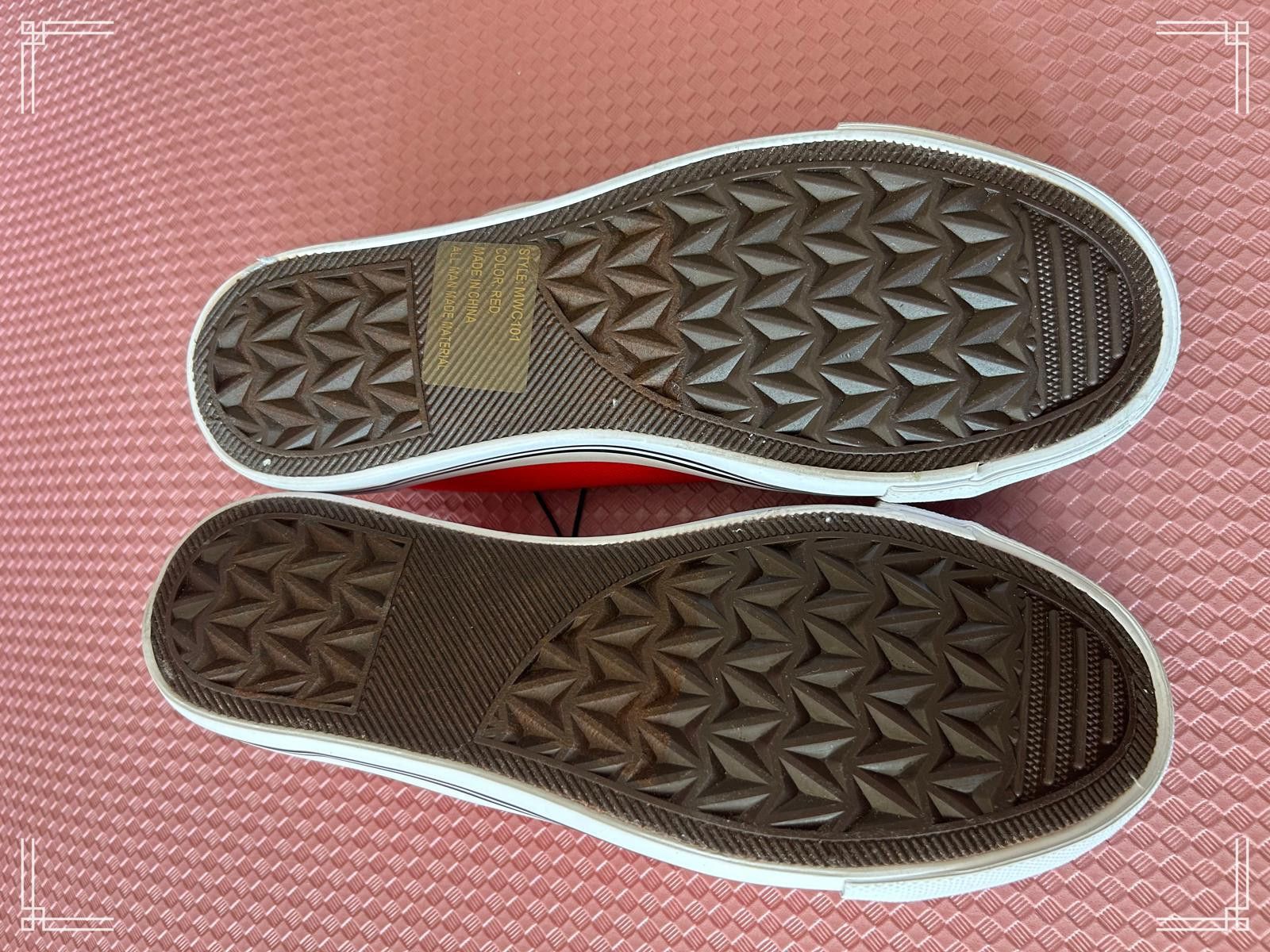 Designer Red Canvas Sneakers – Casual Shoes, New Without Box, Size 6 Size US 6 / IT 36 - 5 Thumbnail