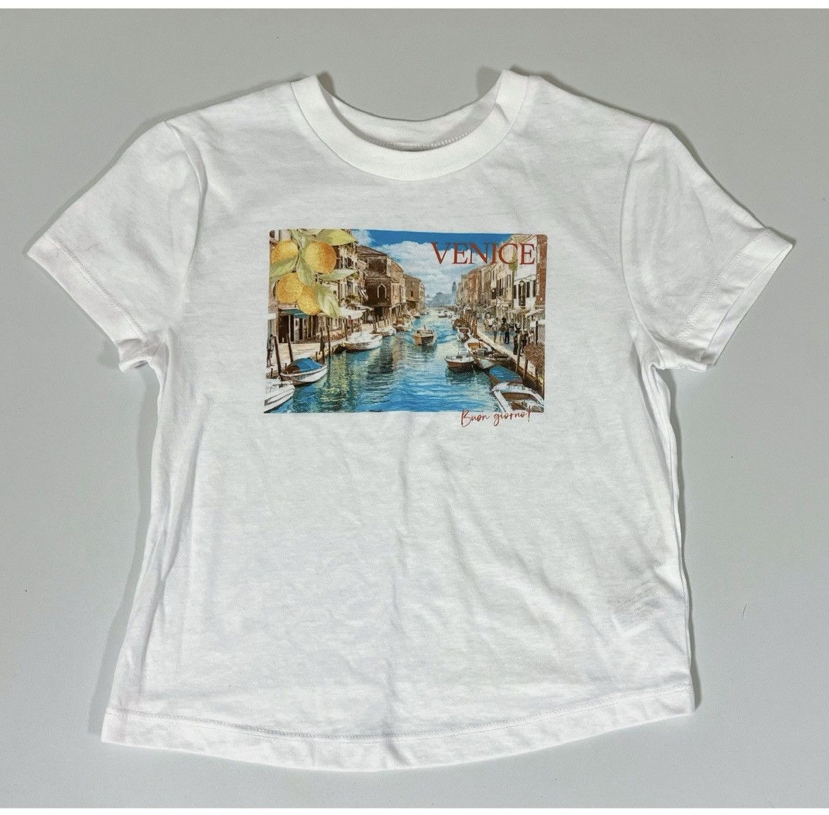 Vintage White ‘Venice, Italy’ Graphic Tee T-Shirt Top Size XS 🛶✨ Size XS / US 0-2 / IT 36-38 - 1 Thumbnail