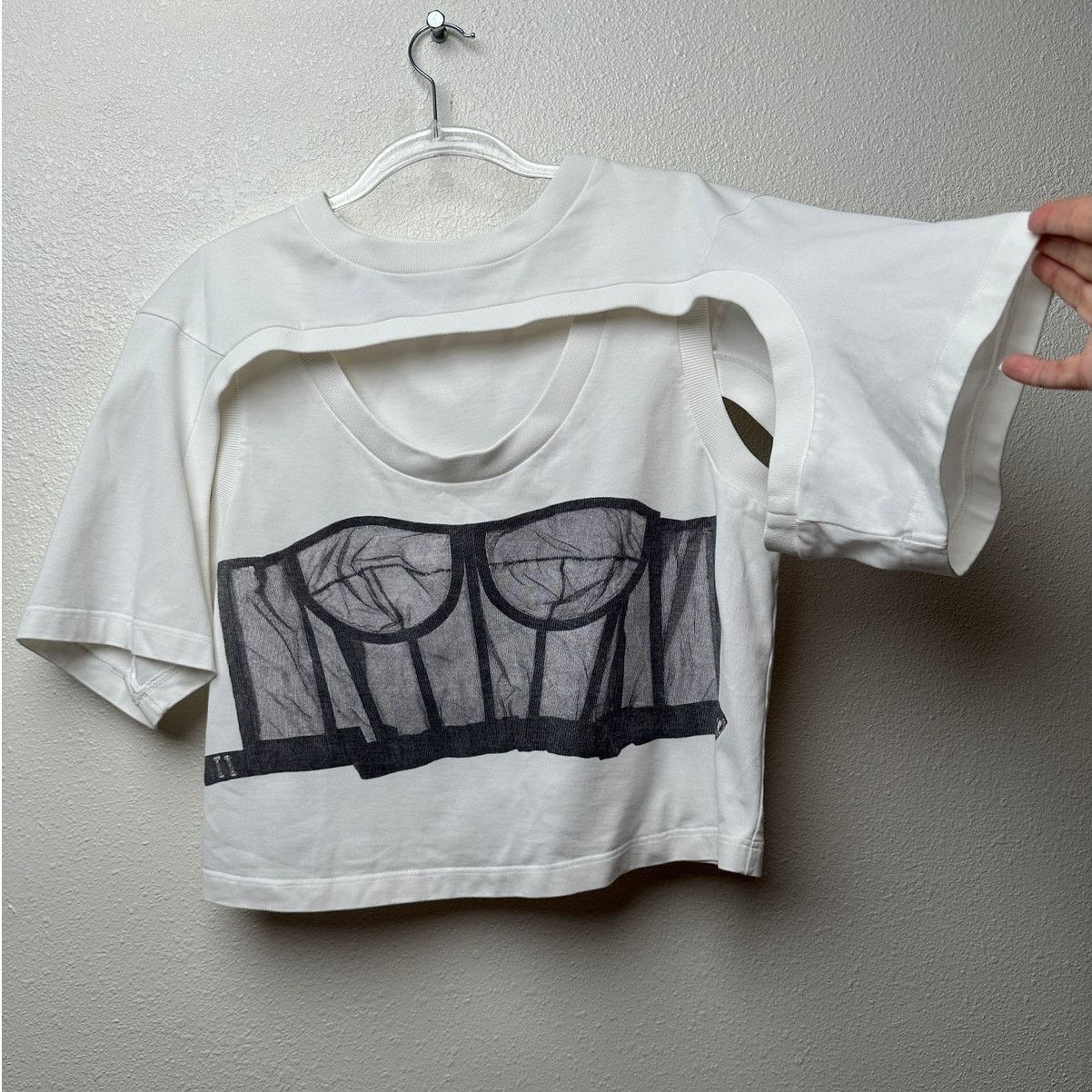 Alexander McQueen Alexander McQueen T-Shirt White Womens US M Corset Size M / US 6-8 / IT 42-44 - 5 Thumbnail