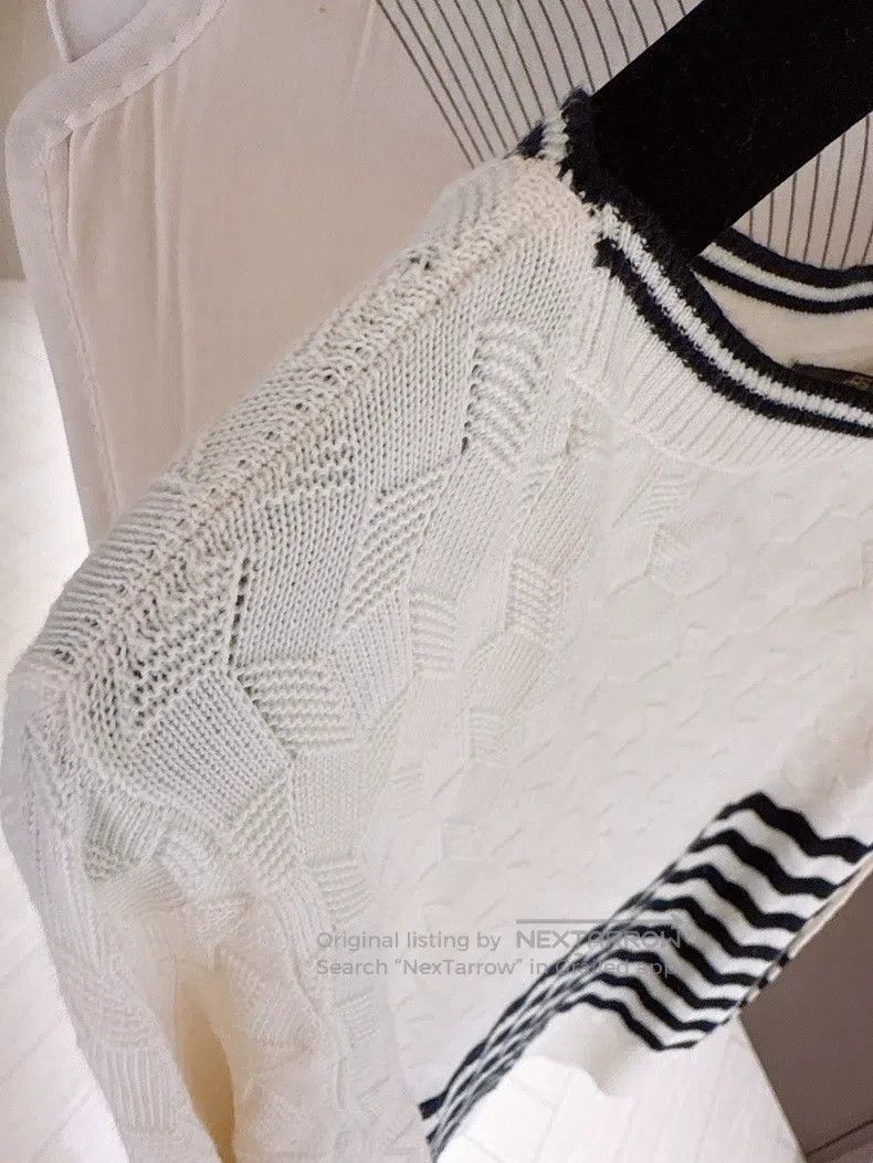 Loro Piana Loro Piana Black and white striped cashmere knit sweater Size XS / US 0-2 / IT 36-38 - 6 Thumbnail