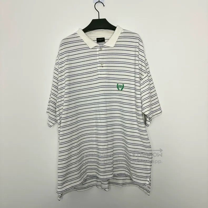 Balenciaga Balenciaga 25ss Striped Polo Short Sleeve Size US M / EU 48-50 / 2 - 1 Thumbnail