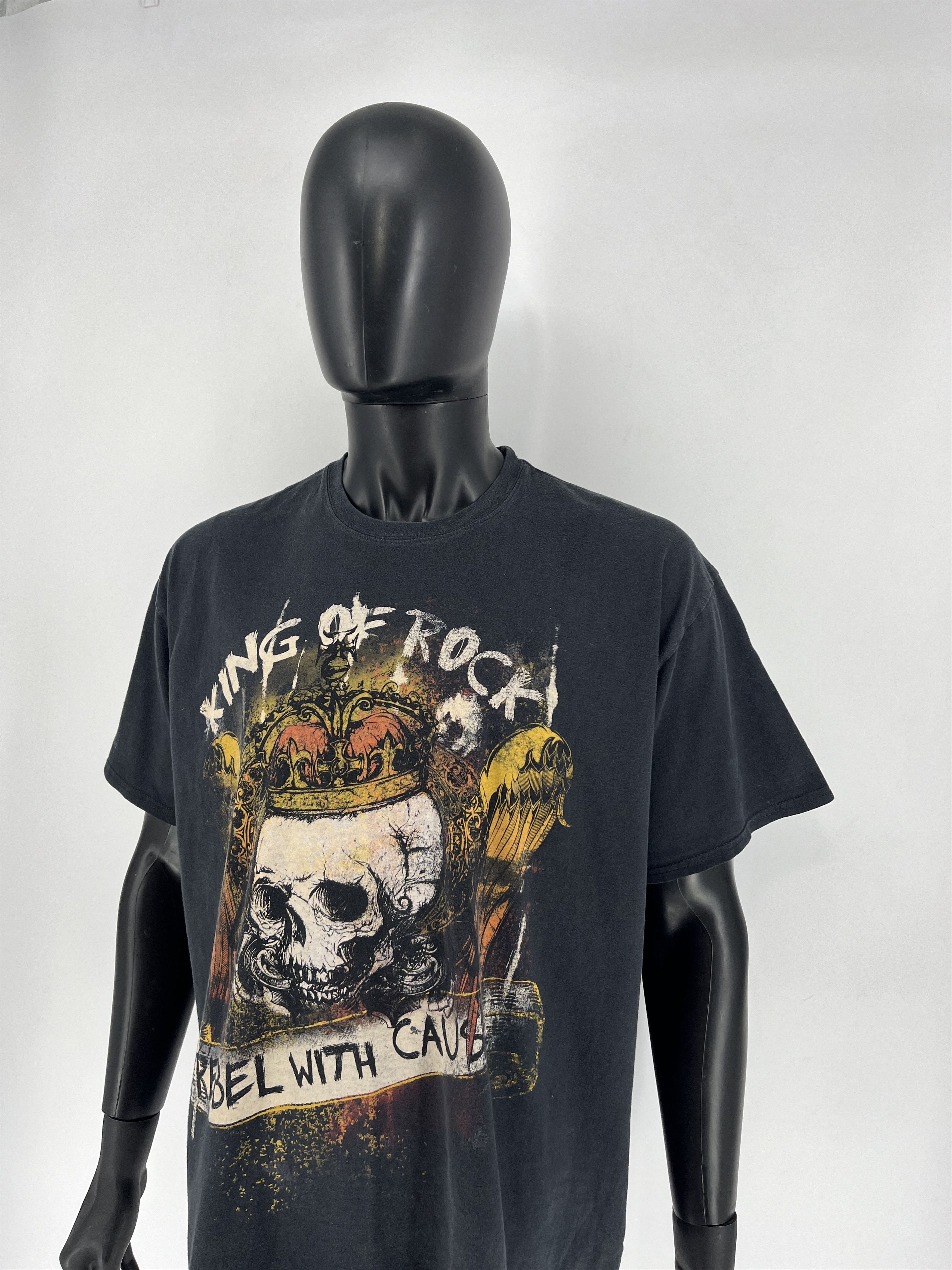Band Tees × Vintage T Shirt Vintage 90s King Of Rock Rebel With Cause Size 2XL Size US XL / EU 56 / 4 - 4 Thumbnail