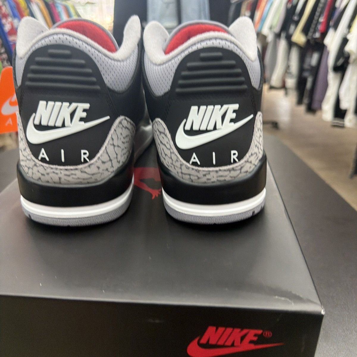 Jordan Brand Air Jordan 3 Retro OG 2024 Black Cement DN3707-010 Size 9.5 Size US 9.5 / EU 42-43 - 18 Thumbnail
