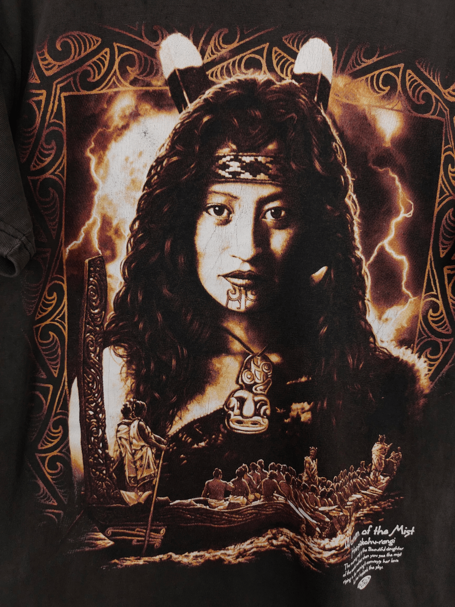 Goro's Vintage 90s Native Hina-pukohu-rangi T-Shirt Size US S / EU 44-46 / 1 - 3 Thumbnail