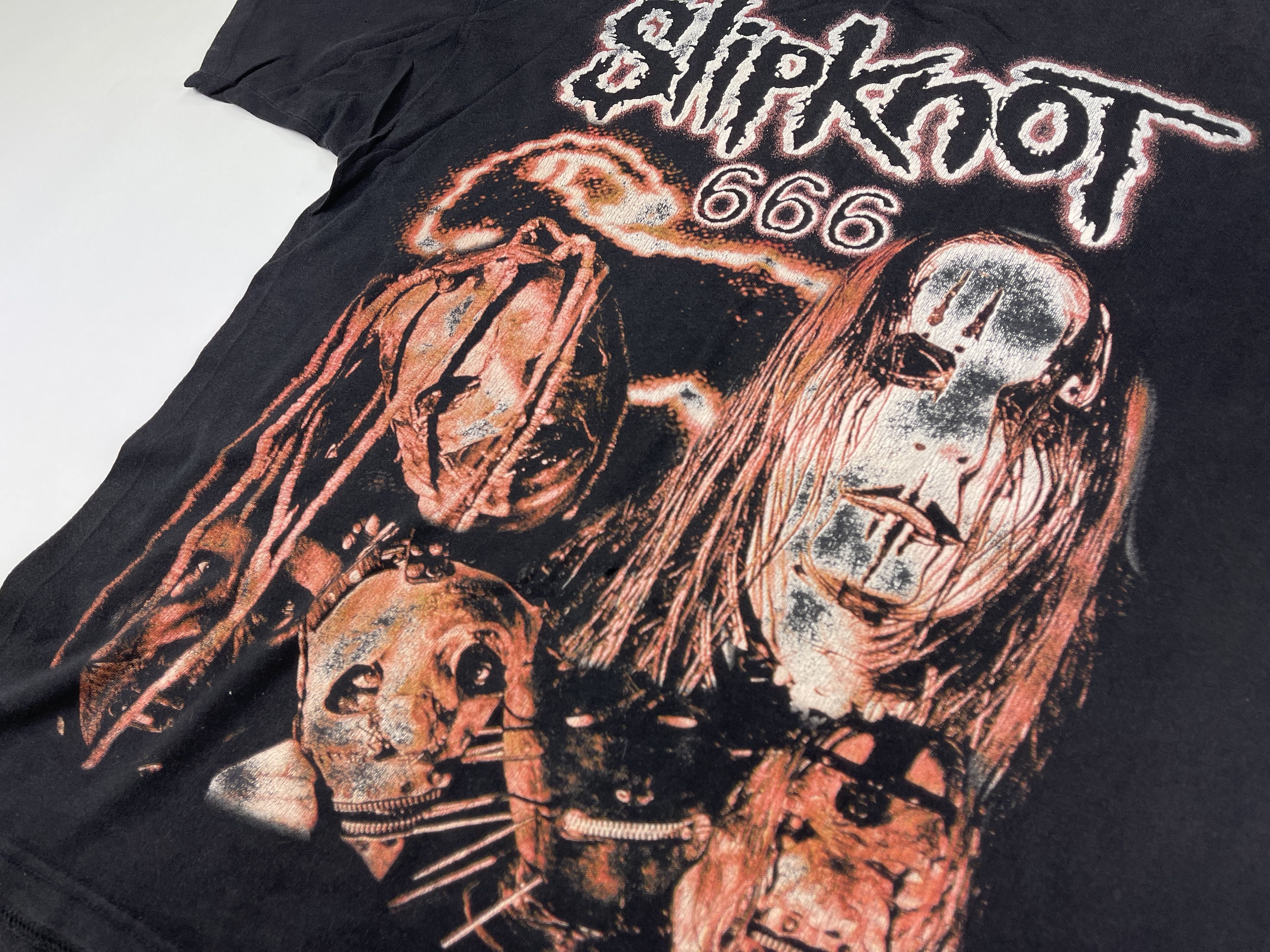 Band Tees × Slipknot Vintage Slipknot T-Shirt, Iowa World Tour 2001, 90s Rock XXL Size US XXL / EU 58 / 5 - 7 Thumbnail