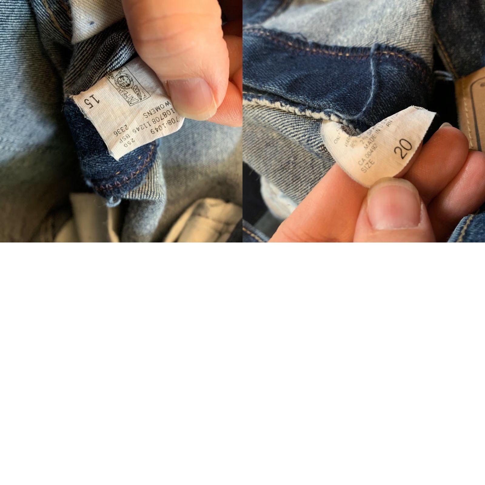 Vintage VINTAGE L.L. Bean Jeans Womens Dark Wash Union Made Size 20 Blue Cotton Blend 32" Inseam Regular Women Jeans Size 42" / US 20 - 8 Thumbnail
