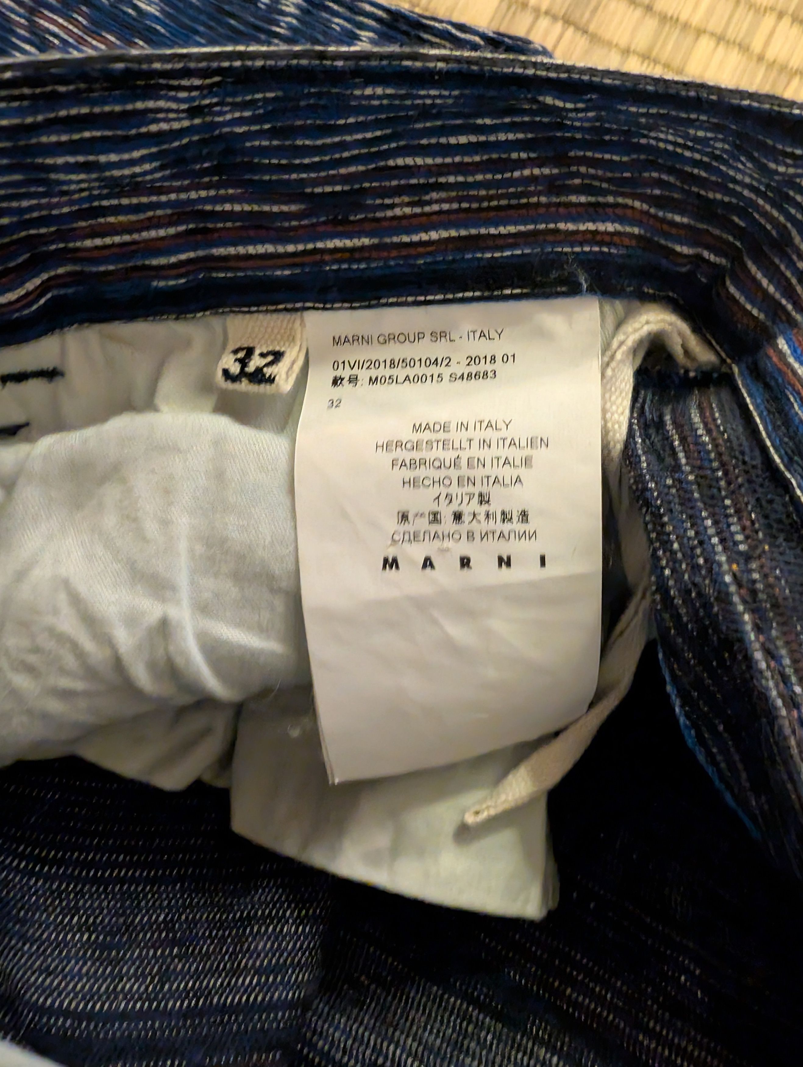 Marni Marni Striped 100% Cotton Flare Bottom Pants Made in Italy Size 24" / US 00 / IT 34 - 4 Thumbnail