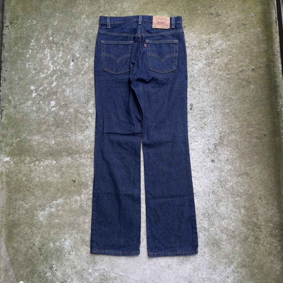 image of Levis x Vintage 1990S Levi’S 517 Dark Wash Boot Cut Flare Denim Jeans in Blue, Men's (Size 31)