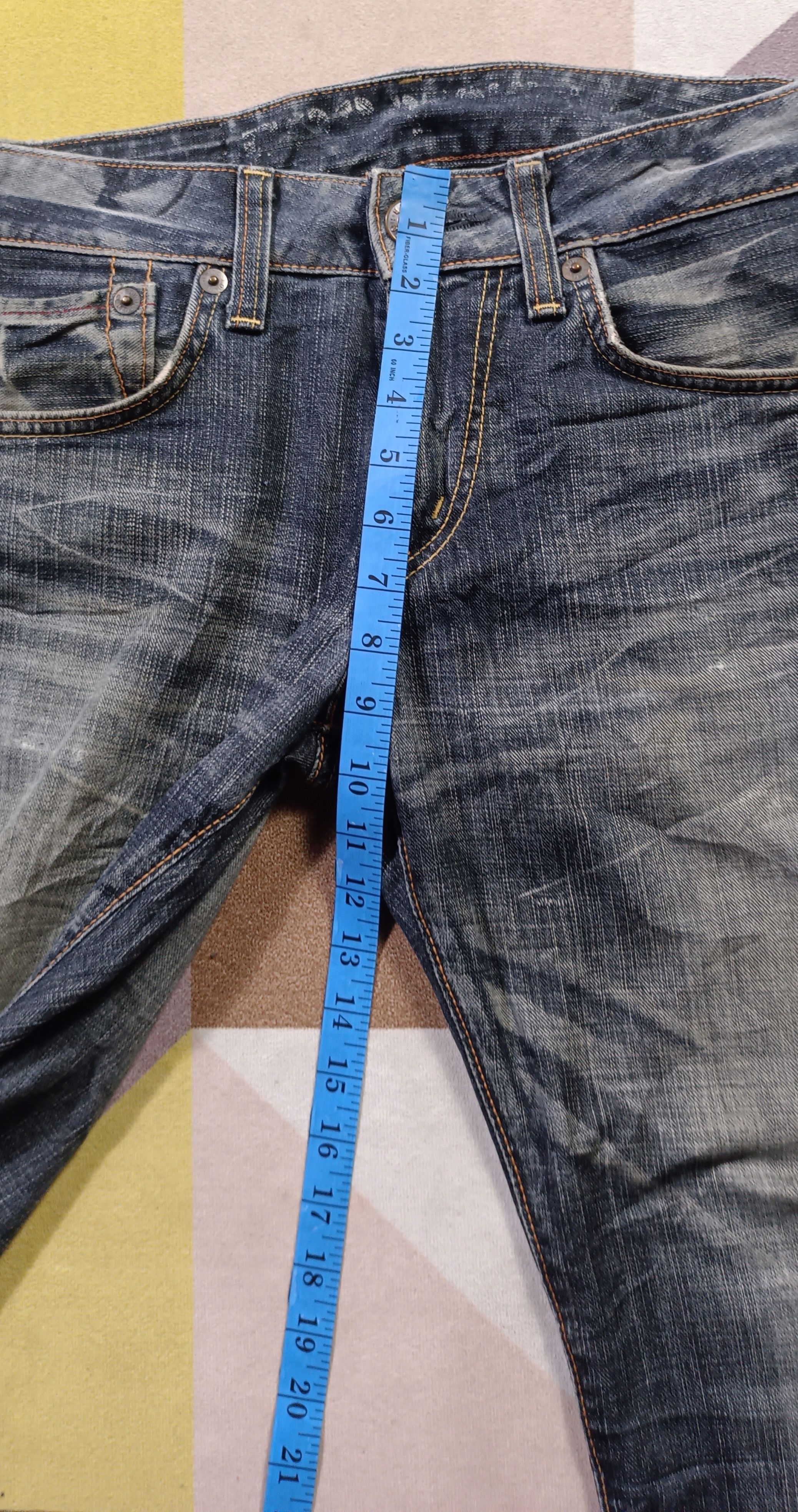 Edwin Vintage Edwin Blue Trip Edgeline 503 Distressed Denim Size US 32 / EU 48 - 14 Thumbnail