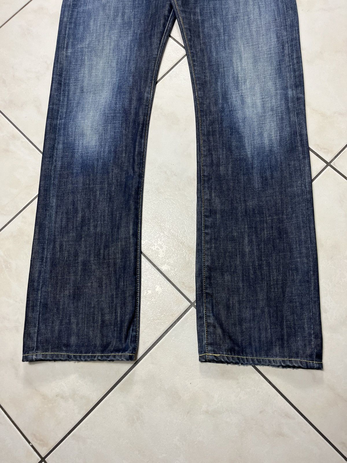 Edwin × Vintage Vintage Edwin ed-47 regular distressed denim washed jeans Size US 30 / EU 46 - 5 Thumbnail