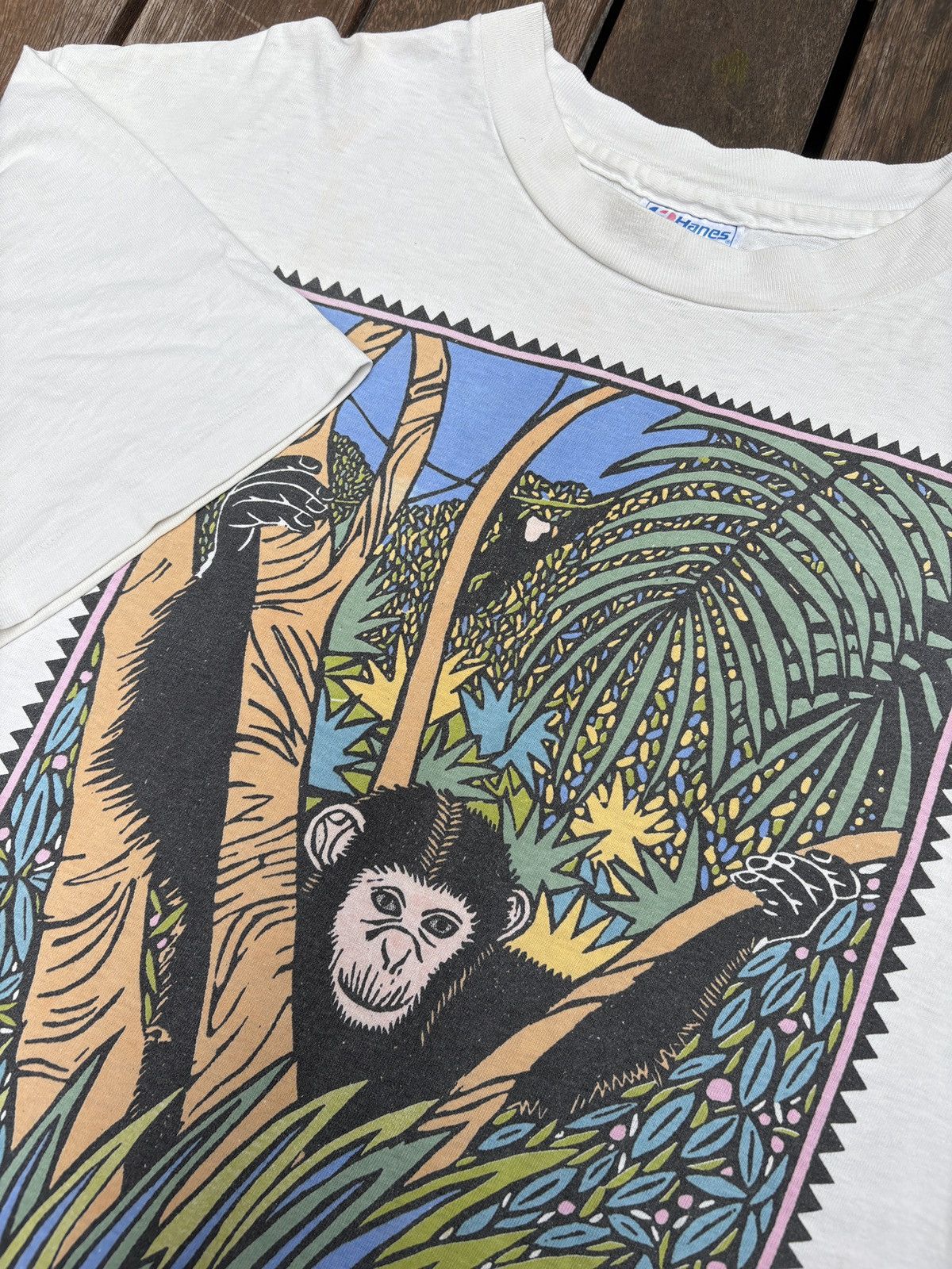 Hanes T-shirt vintage PETA rare 90s vegan Size US XL / EU 56 / 4 - 4 Thumbnail