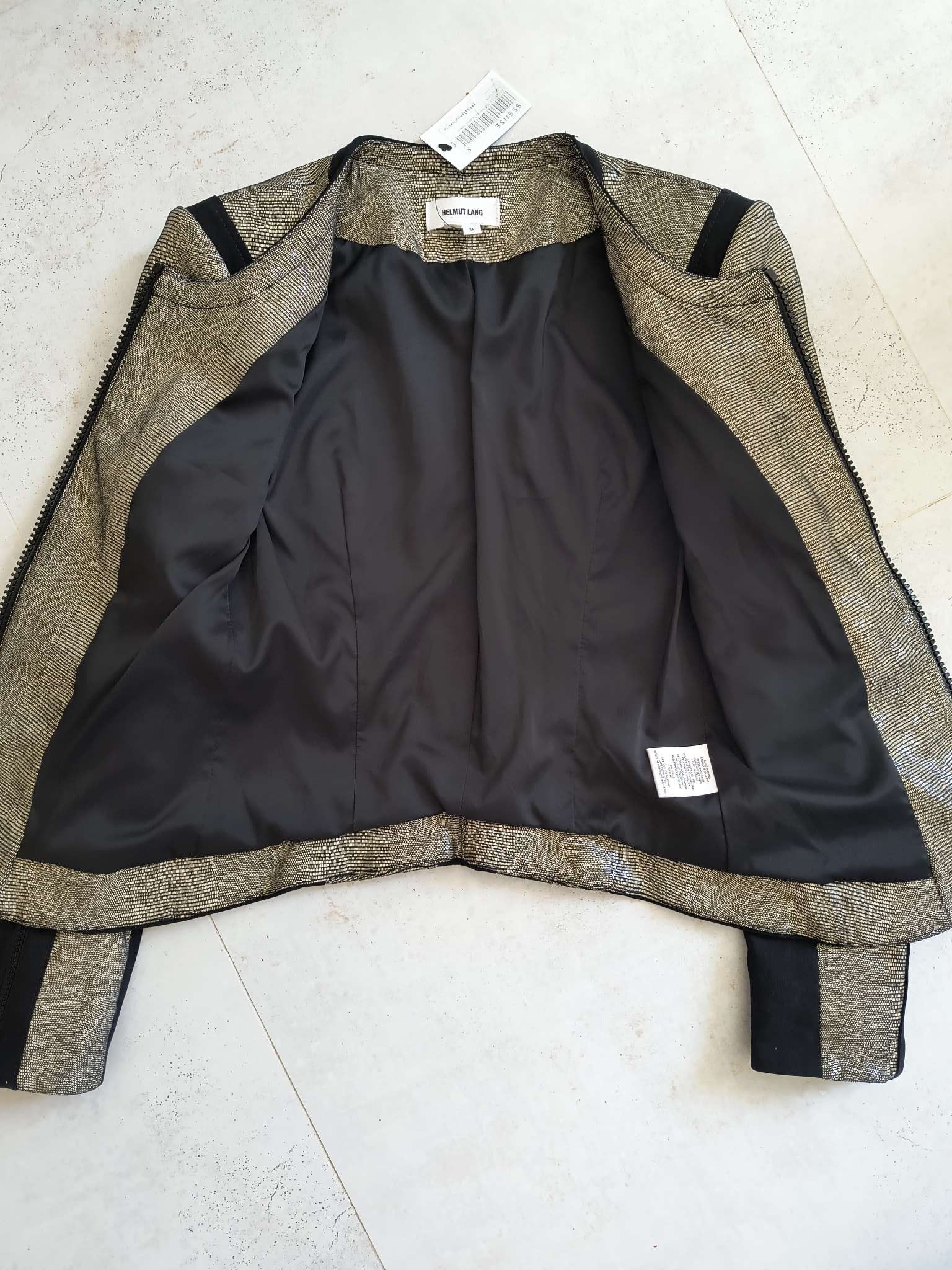 Helmut Lang HELMUT LANG Rift Stretch Leather Jacket in Carbon Grey Size S / US 4 / IT 40 - 7 Thumbnail
