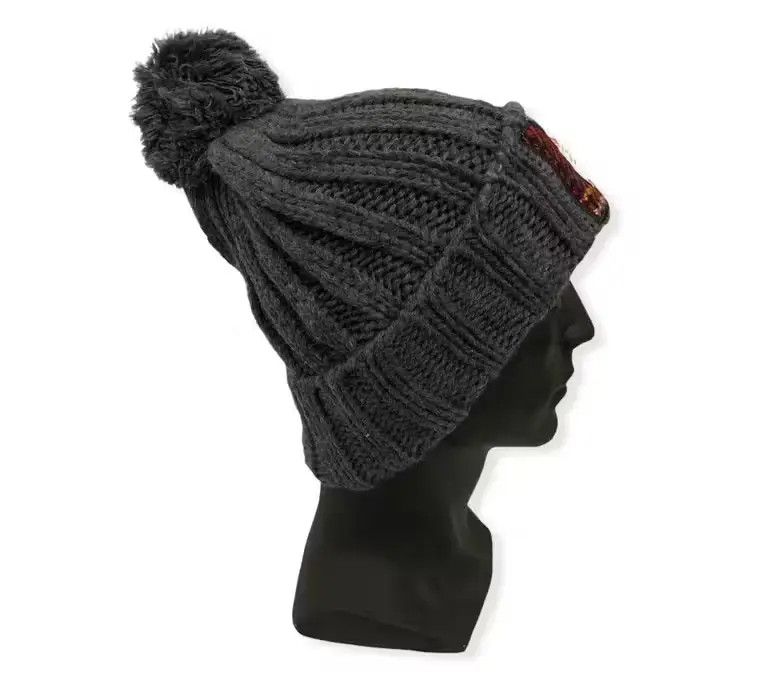 Harris Tweed × Japanese Brand Japanese Brand Harris Tweed Big Logo Beanie Hat Size ONE SIZE - 3 Thumbnail