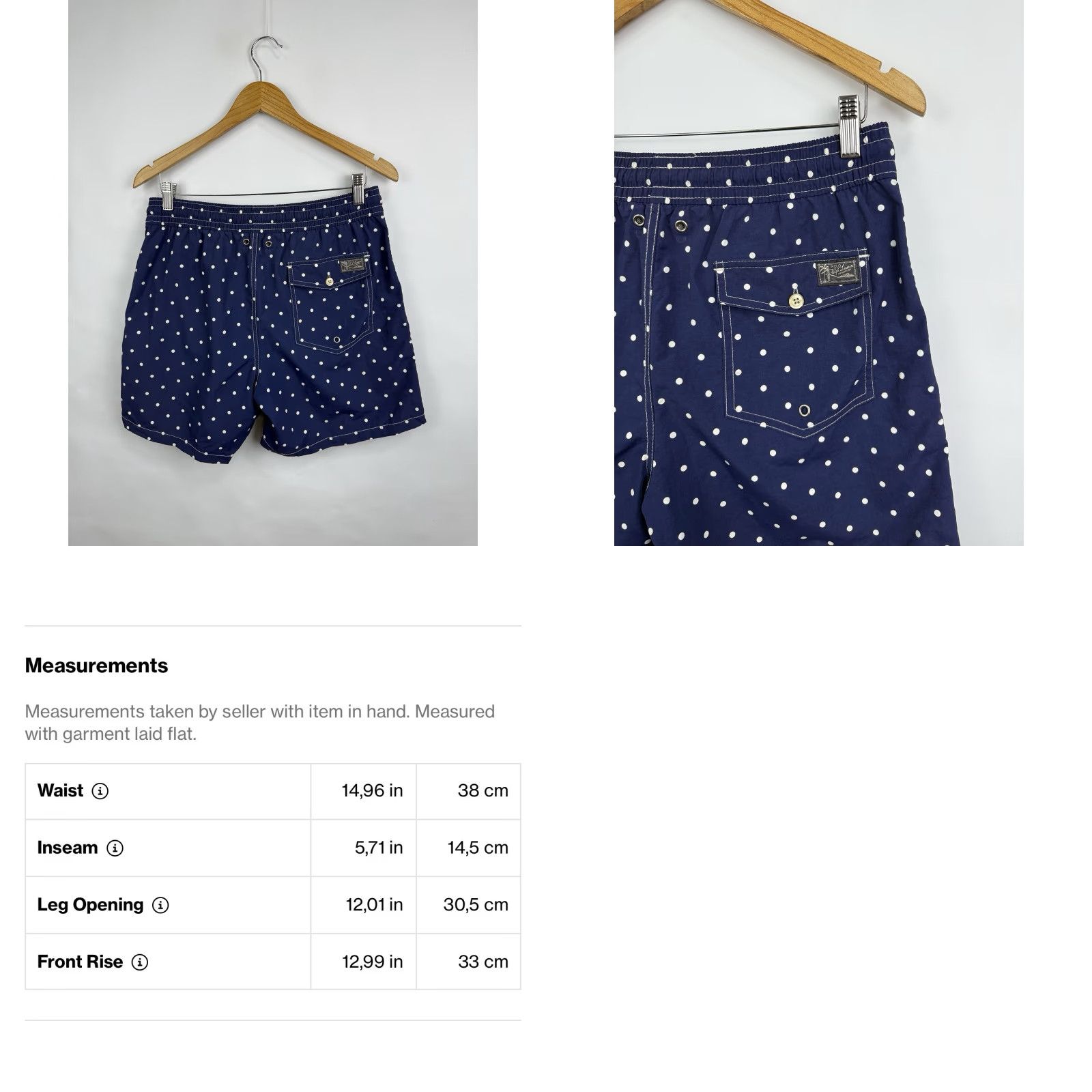 Polo Ralph Lauren Polo Ralph Lauren Nylon Swim Trunks Shorts Casual Swimsuit S Dark Blue Mens Shorts Size US S / EU 44-46 / 1 - 8 Thumbnail