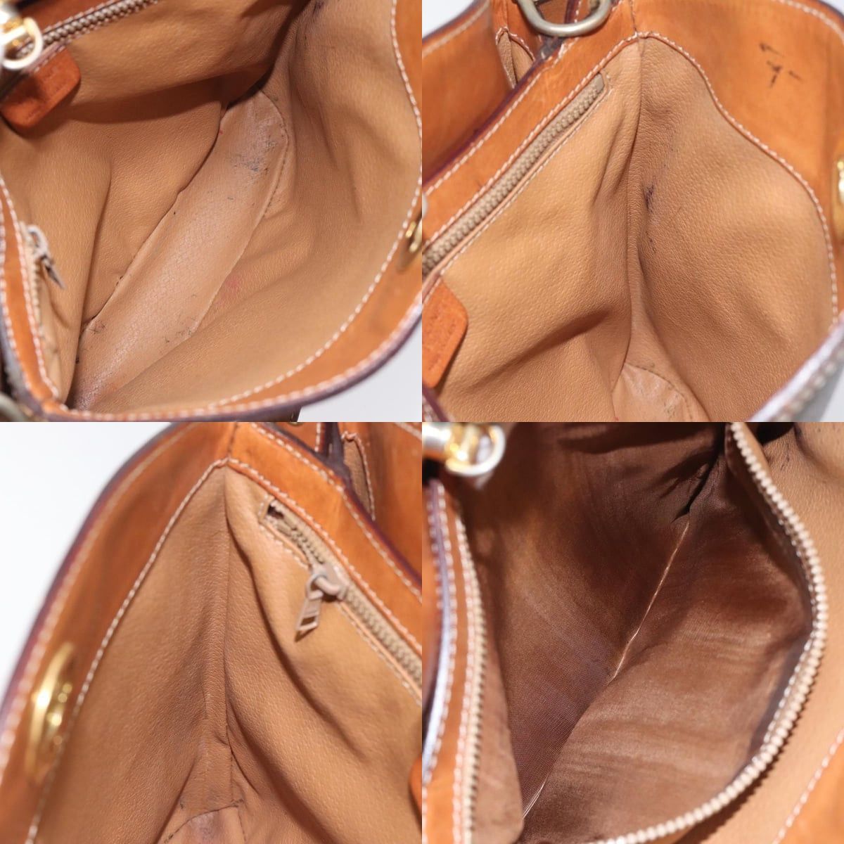 Celine CELINE Macadam Canvas Shoulder Bag Pvc Leather Brown Gold Size ONE SIZE - 12 Thumbnail