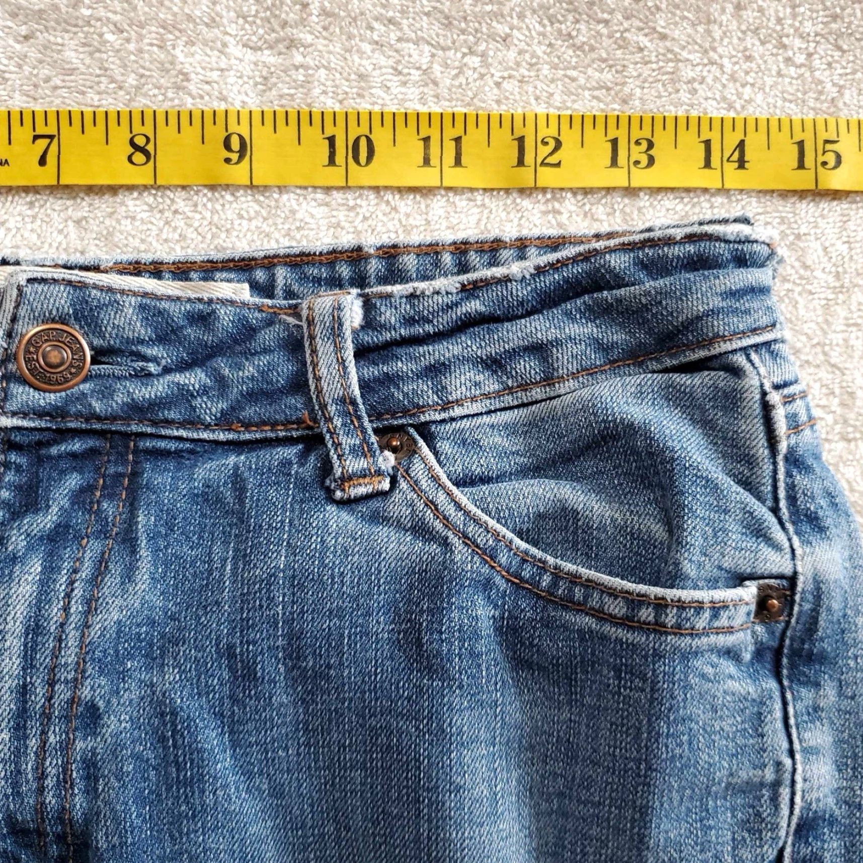 Gap VINTAGE Gap Bootcut Jeans Womens 4R Regular Altered Waist Blue Jeans Womens Size 27" / US 4 / IT 40 - 5 Thumbnail