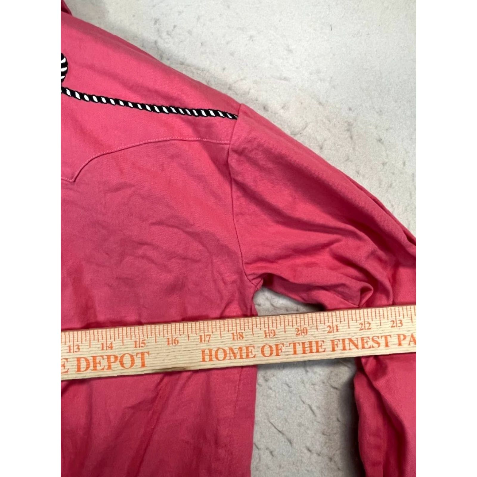 Denime Rock & Roll Denim Jacket Women’s Western Rodeo Cowgirl Boho Size M 100% Cotton Red Jacket Womens Vintage? No Size M / US 6-8 / IT 42-44 - 6 Thumbnail