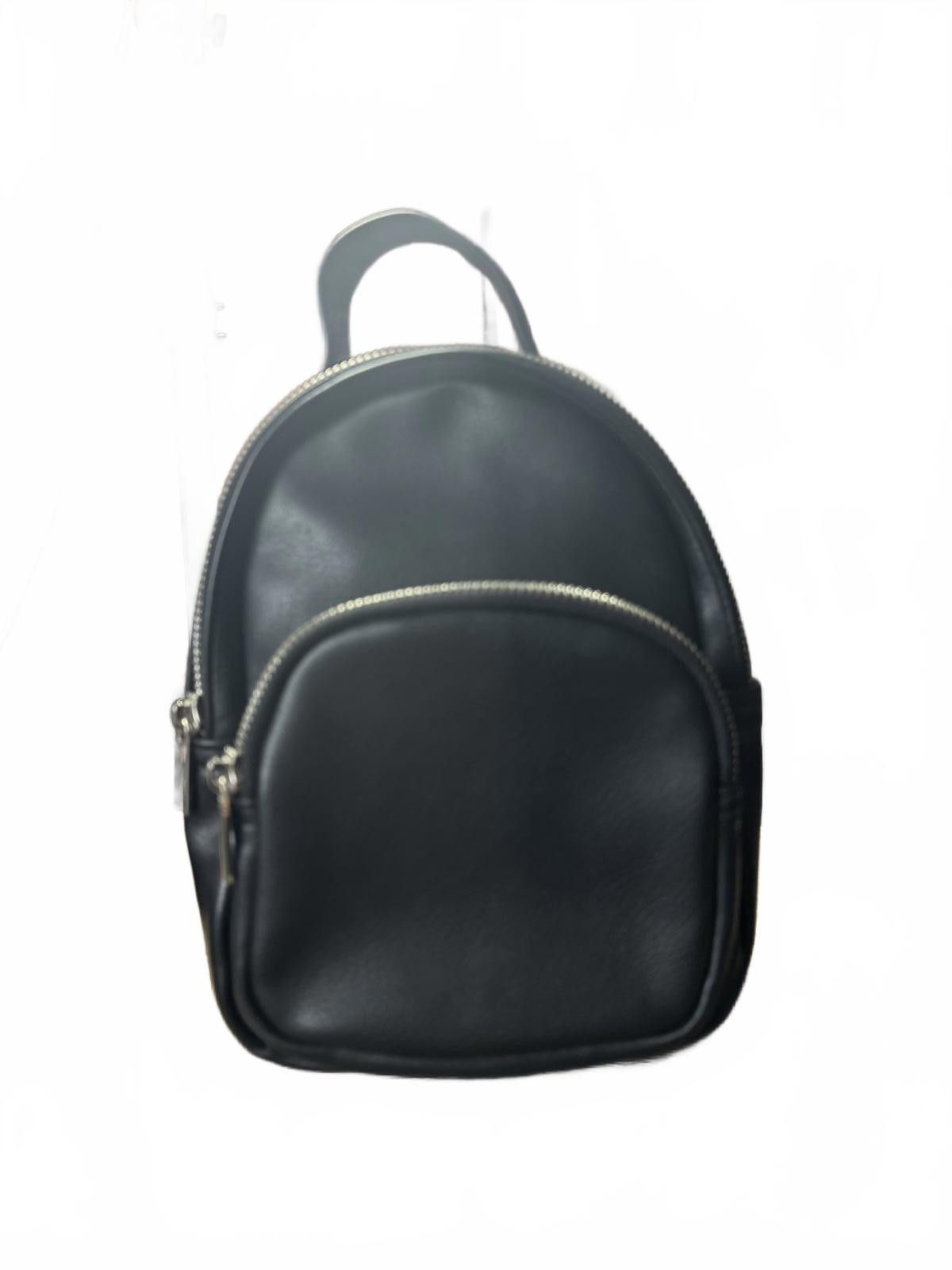 Other Wild Fable Compact Black Mini Backpack with Silver Zippers Size ONE SIZE - 1 Thumbnail