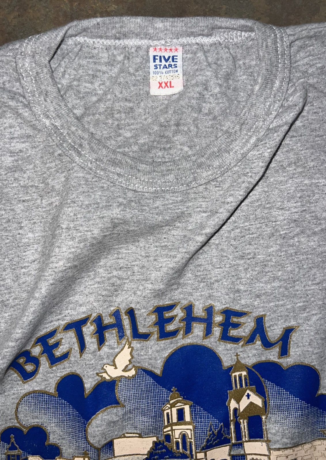 Vintage VINTAGE BETHLEHEM T-SHIRT Size US XXL / EU 58 / 5 - 10 Thumbnail