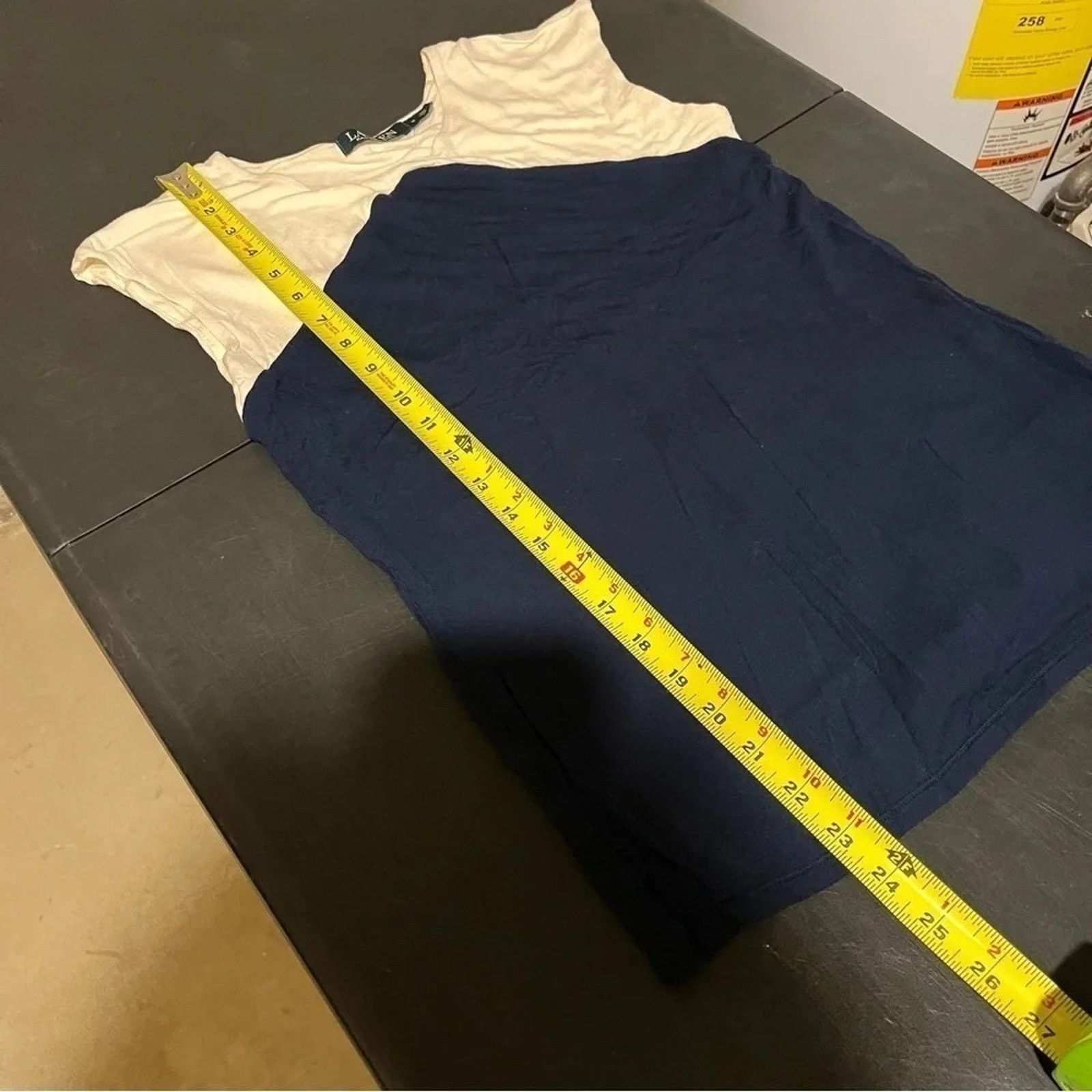 Lauren Ralph Lauren Lauren Ralph Lauren Colorblock Shirt Navy Cream Size M Size M / US 6-8 / IT 42-44 - 9 Thumbnail