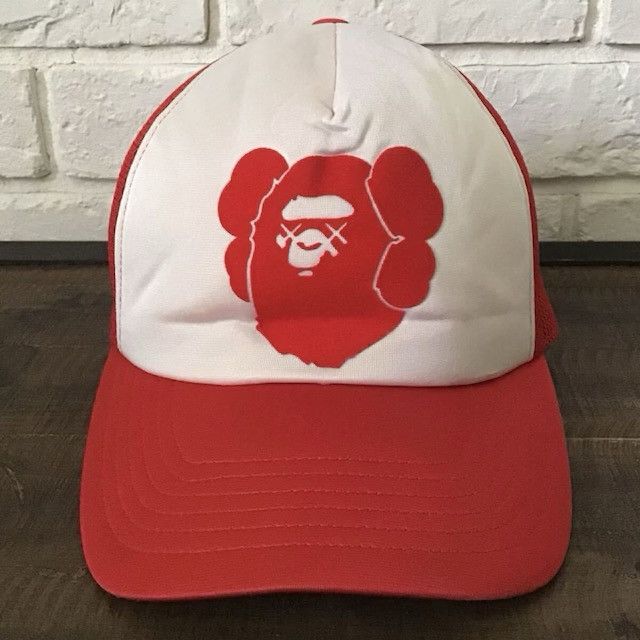 Bape × Kaws BAPE × KAWS Trucker Hat Cap a bathing ape NIGO Size ONE SIZE - 1 Thumbnail