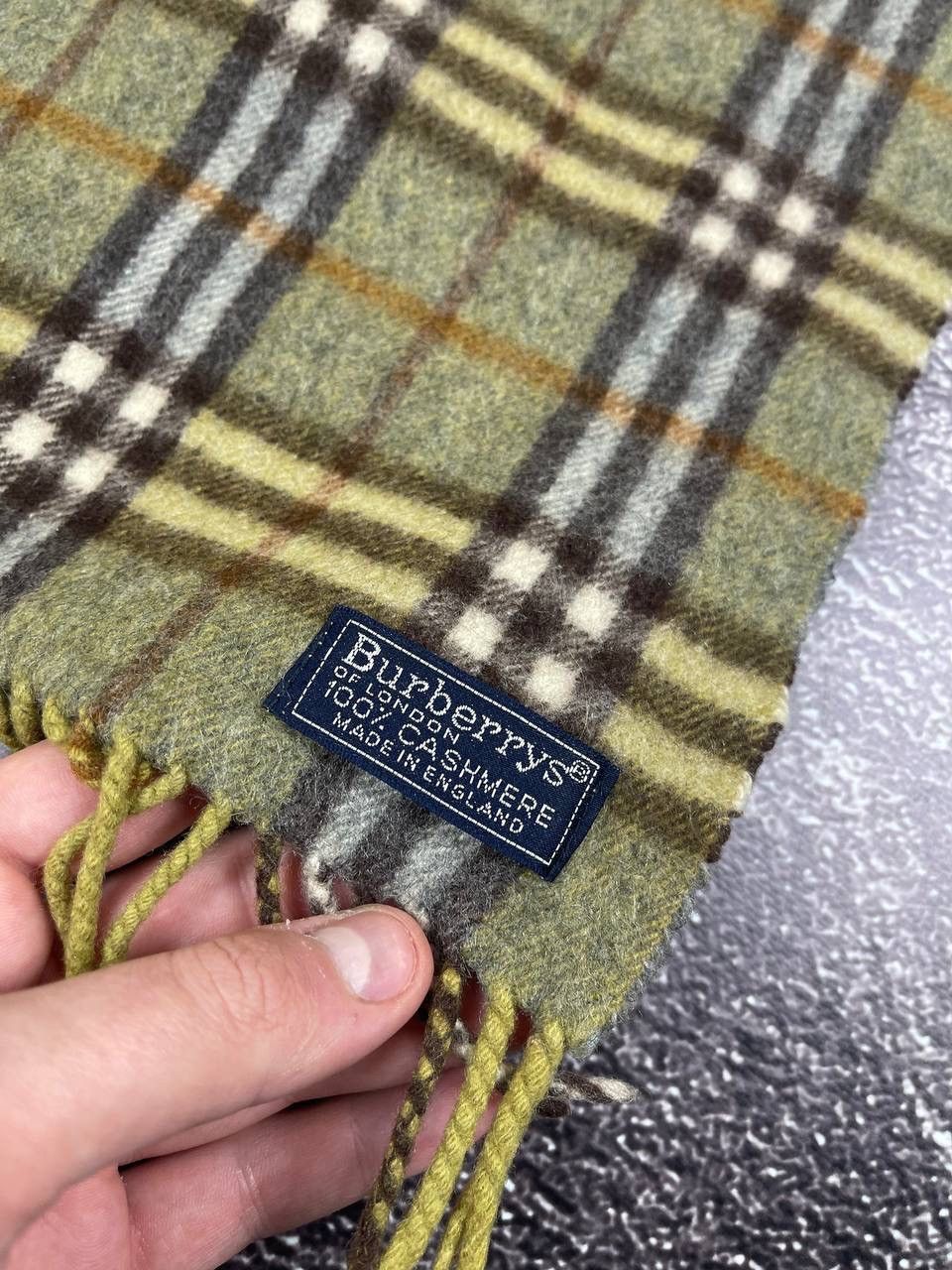Burberry Vintage Burberrys Scarf Wool 90s Y2K Streetwear Size ONE SIZE - 5 Thumbnail