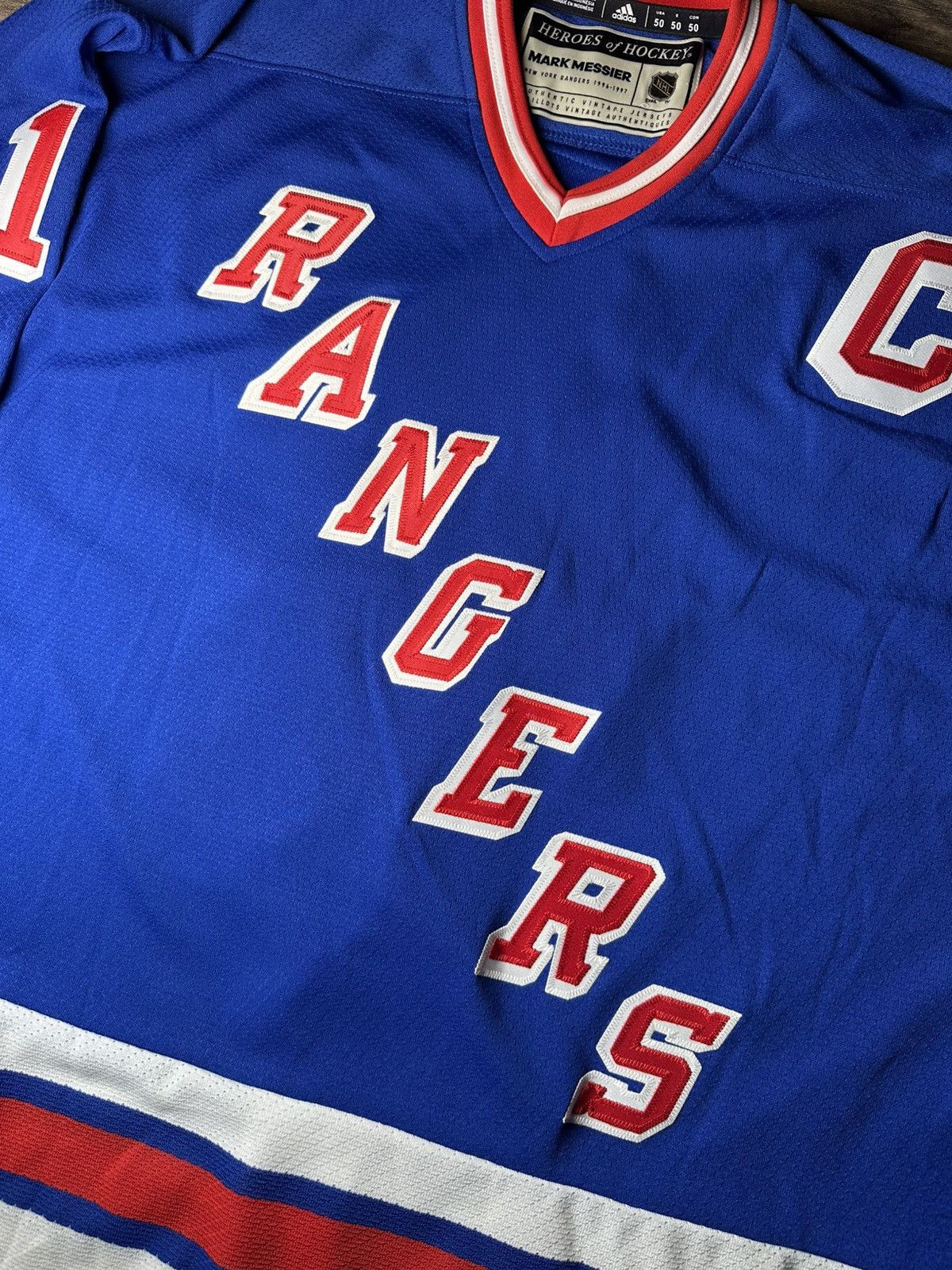Adidas NHL Hockey Vintage New York Rangers Mark Messier Size US M / EU 48-50 / 2 - 6 Thumbnail