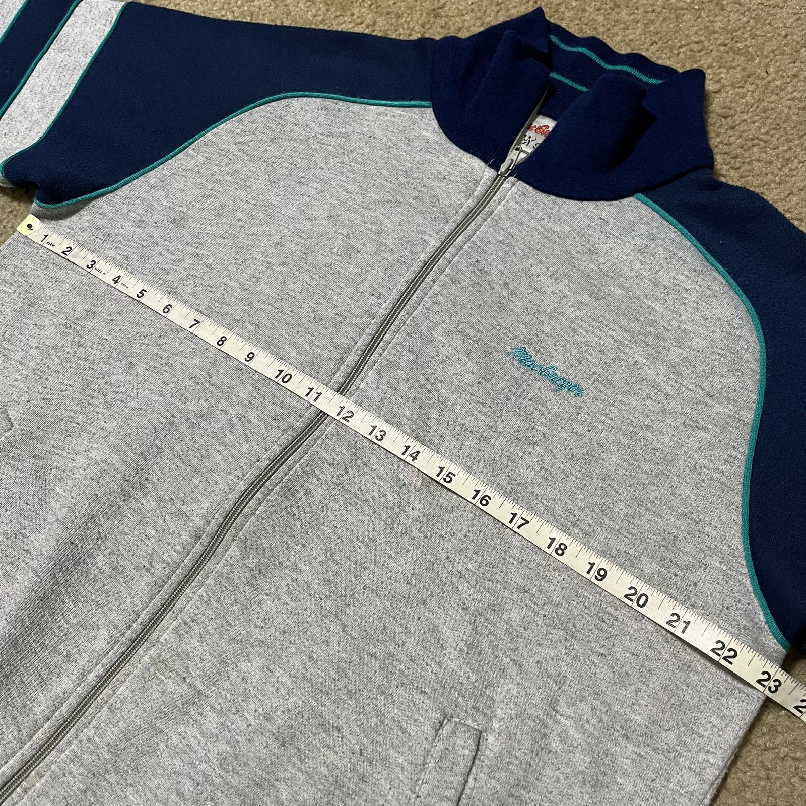 McGregor Vintage MacGregor Navy/Grey/Teal Full Zip Jacket XL Size US XL / EU 56 / 4 - 5 Thumbnail