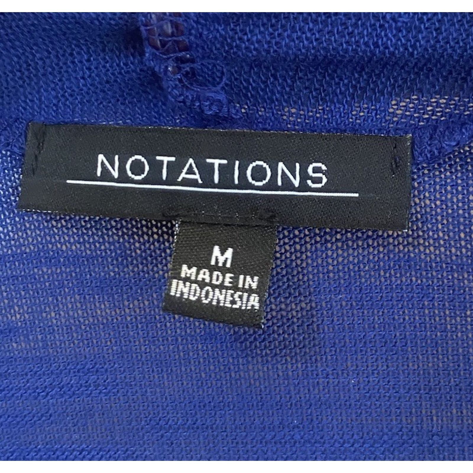 Other NWT Notations Layered Sweater Women’s Medium Blue Multi $48 Size M / US 6-8 / IT 42-44 - 2 Thumbnail