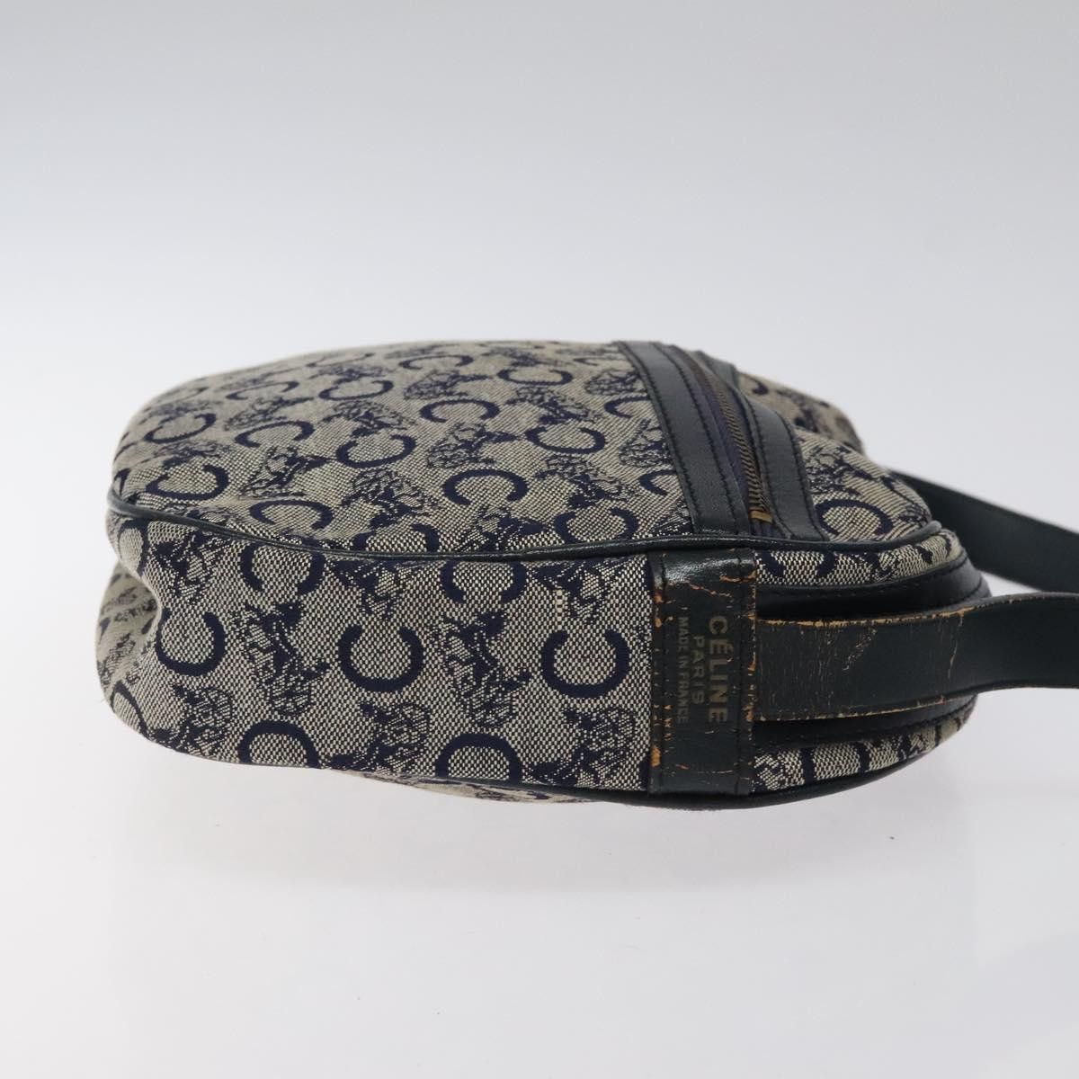 Celine CELINE C Sulky Shoulder Bag Canvas Navy Gold Size ONE SIZE - 4 Thumbnail