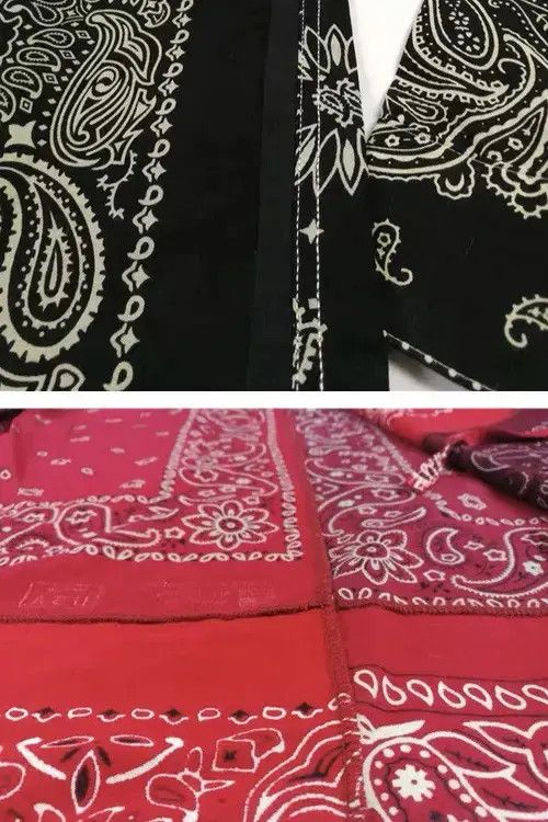 VIBE 20SS Indigo Union Japan Black Bandana Lhamo Shirt Size US L / EU 52-54 / 3 - 2 Thumbnail