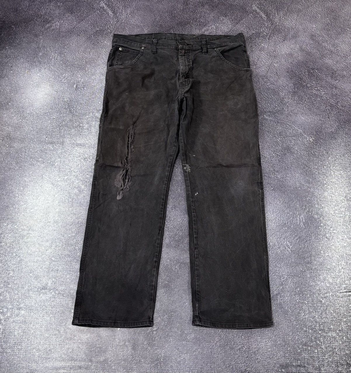 Dickies Vintage Dickies Faded Black Workwear Hype Baggy Pants Jeans Size US 36 / EU 52 - 2 Thumbnail