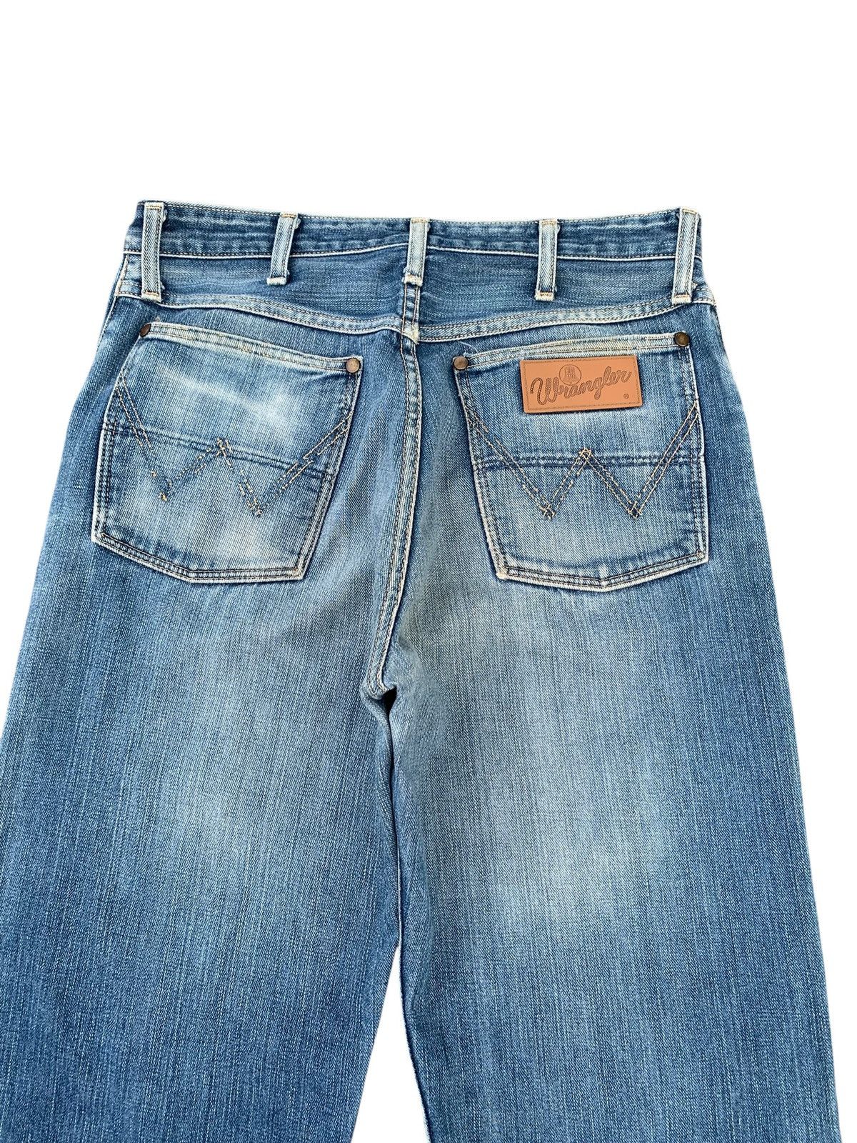 Wrangler VINTAGE WRANGLER BLUE BELL SELVEDGE FADED DISTRESSED DENIM Size US 31 - 8 Thumbnail