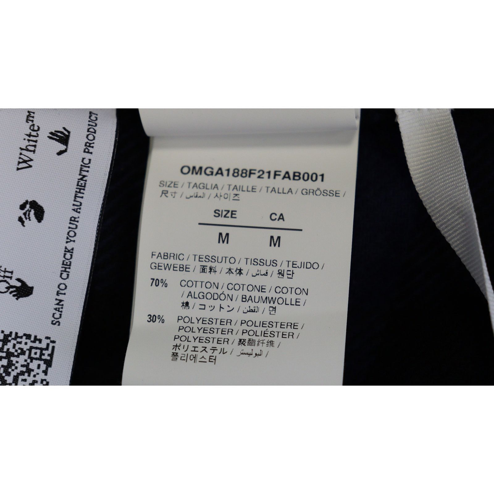 Off-White o1rshd1 Special Flannel Shirt in Black/Blue Size US M / EU 48-50 / 2 - 3 Thumbnail