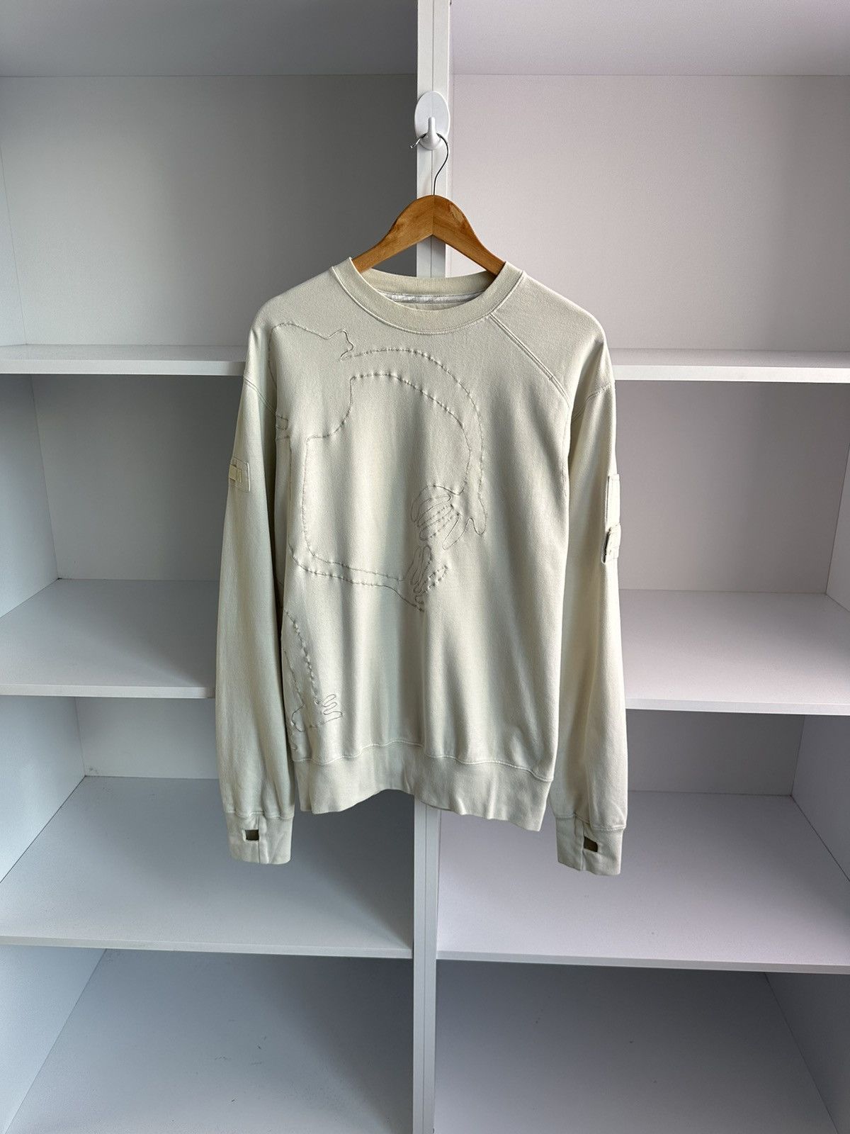 image of Maharishi Avant Garde Archival Beige Sweatshirt, Men's (Size Medium)